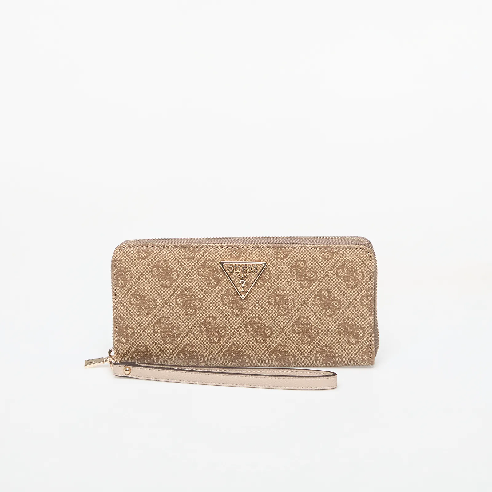 Wallets GUESS Laurel Ii Slg Large Zip Around Latte Logo