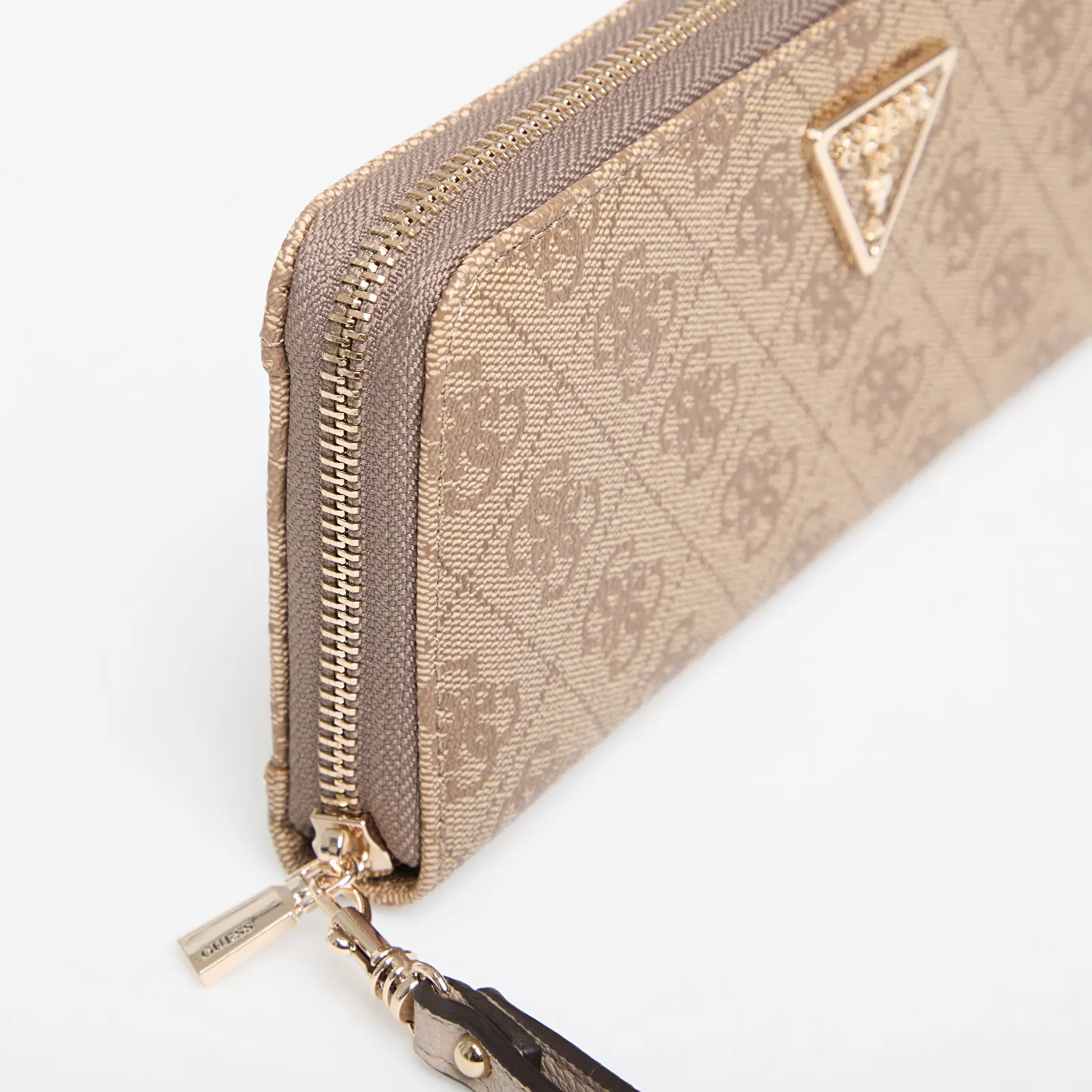 Wallets GUESS Laurel Ii Slg Large Zip Around Latte Logo