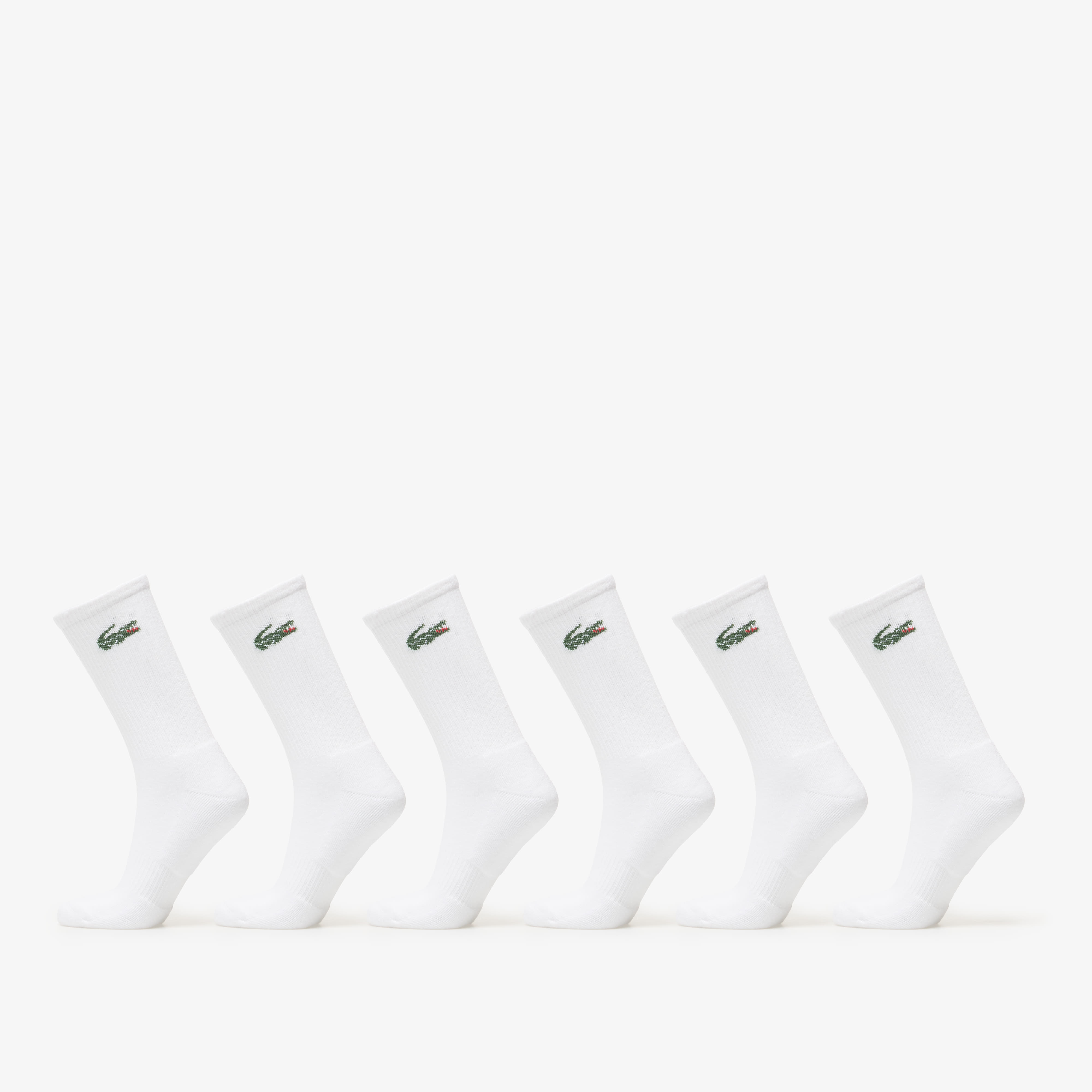 Lacoste Crew Sock 6-Pack White 39-42