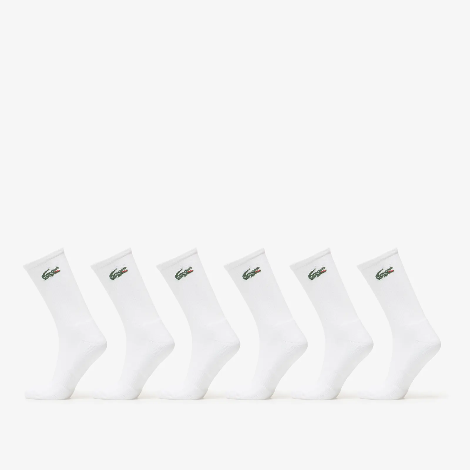 Sokken Lacoste Crew Sock 6-Pack White
