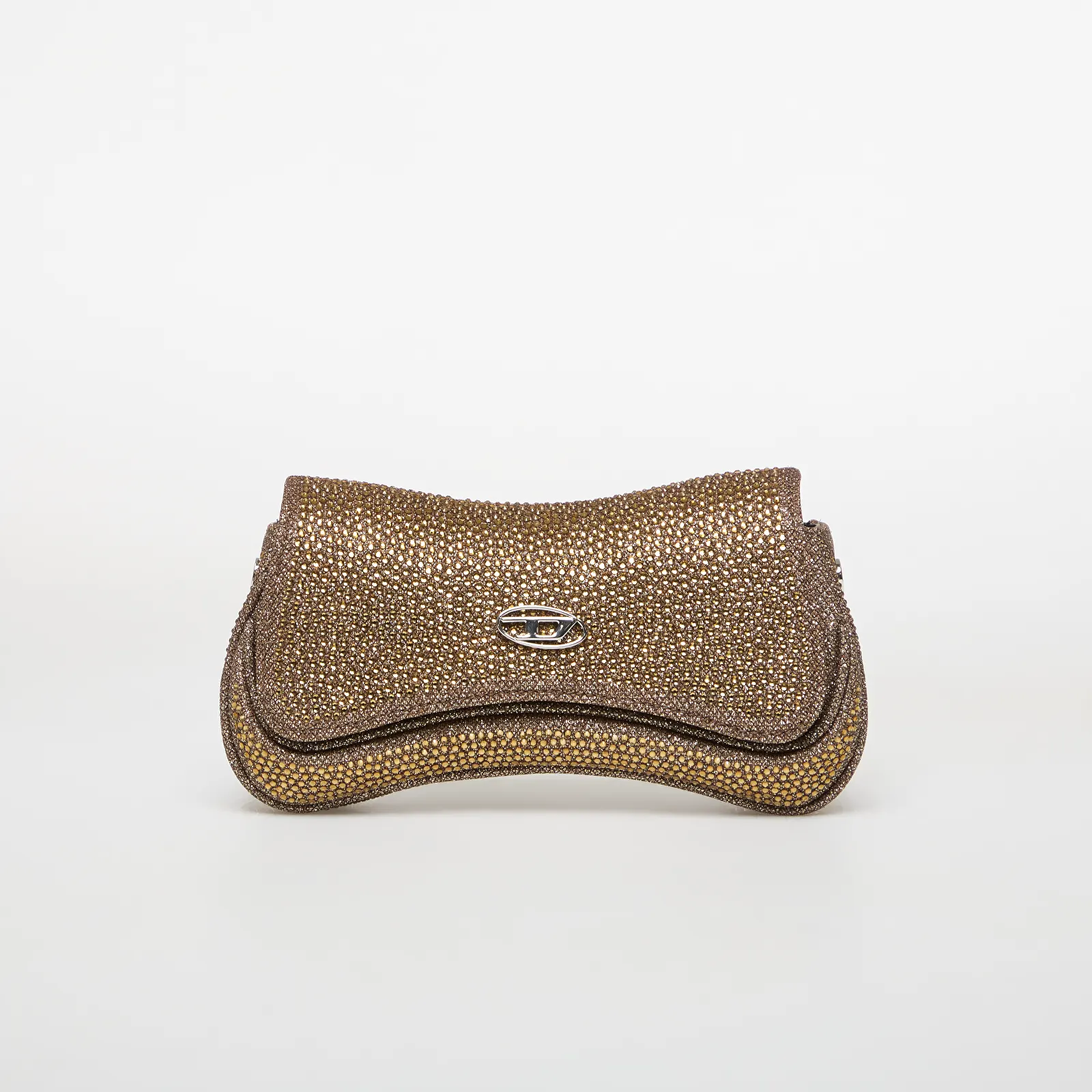 Чанти Diesel Play Small Crossbody Bag With Crystal Bronze Brown