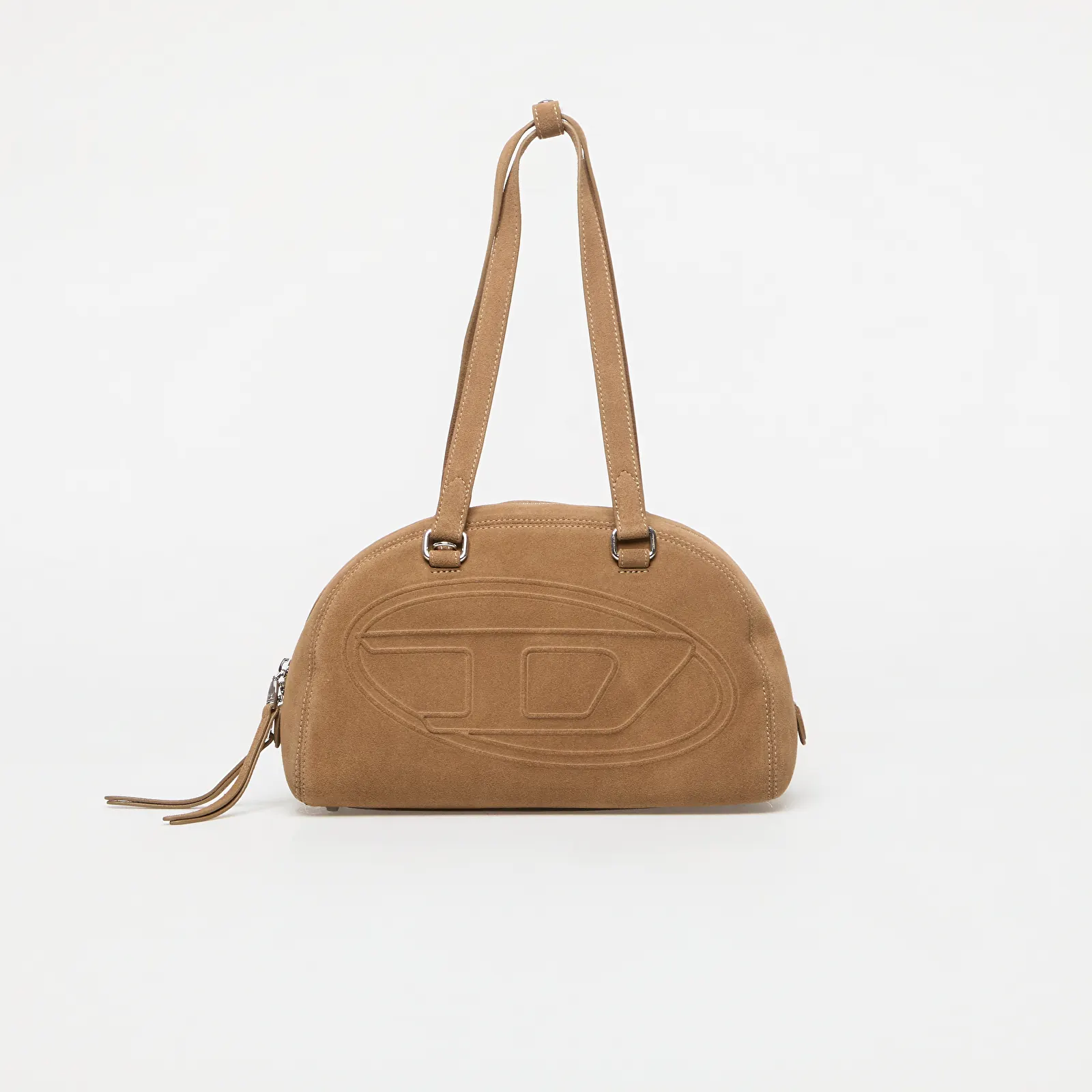 Håndvesker Diesel 1DR Dome Suede Shoulder Bag Kangaroo