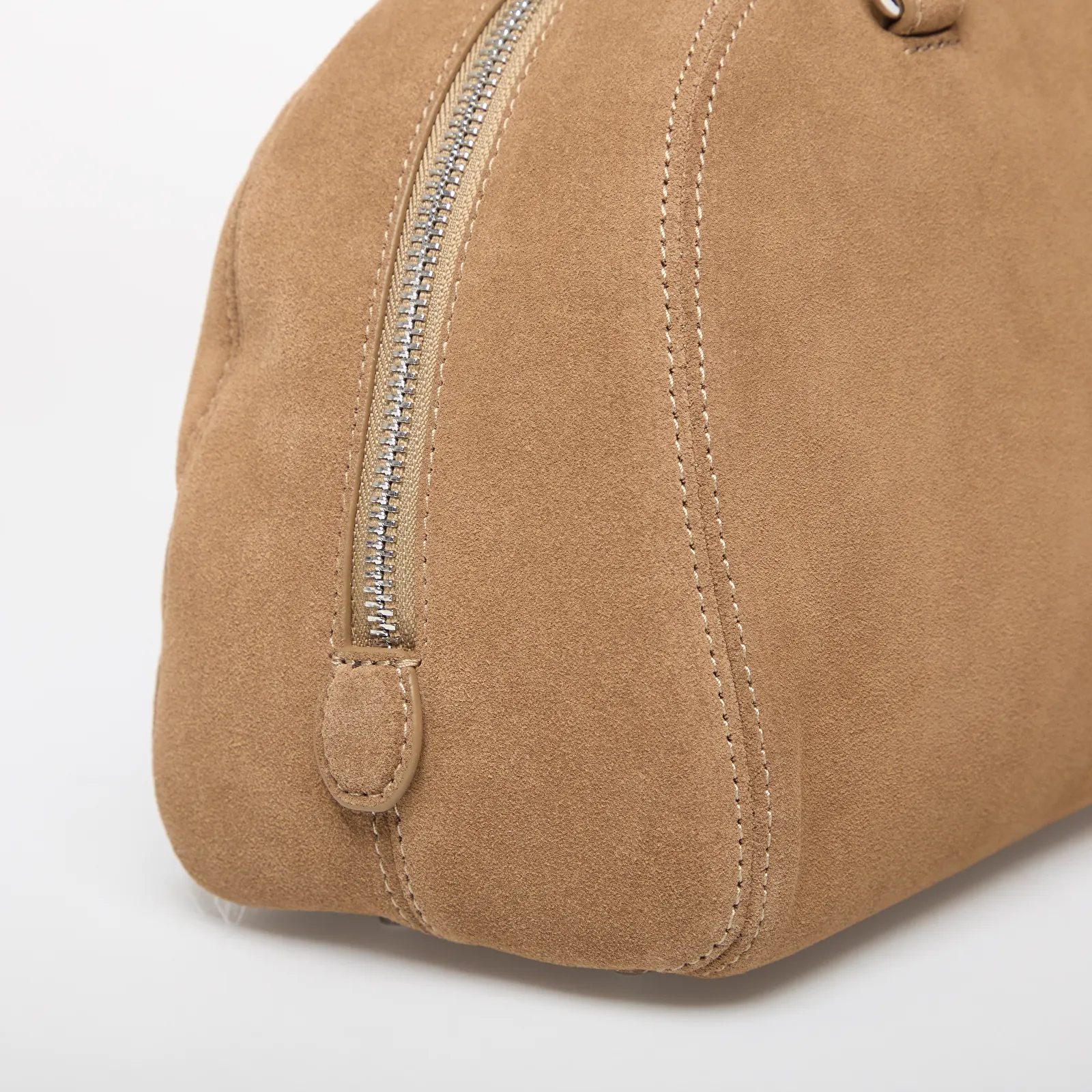 Håndvesker Diesel 1DR Dome Suede Shoulder Bag Kangaroo