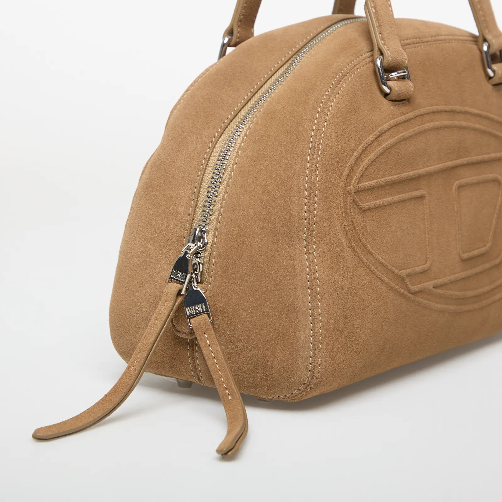 Håndvesker Diesel 1DR Dome Suede Shoulder Bag Kangaroo