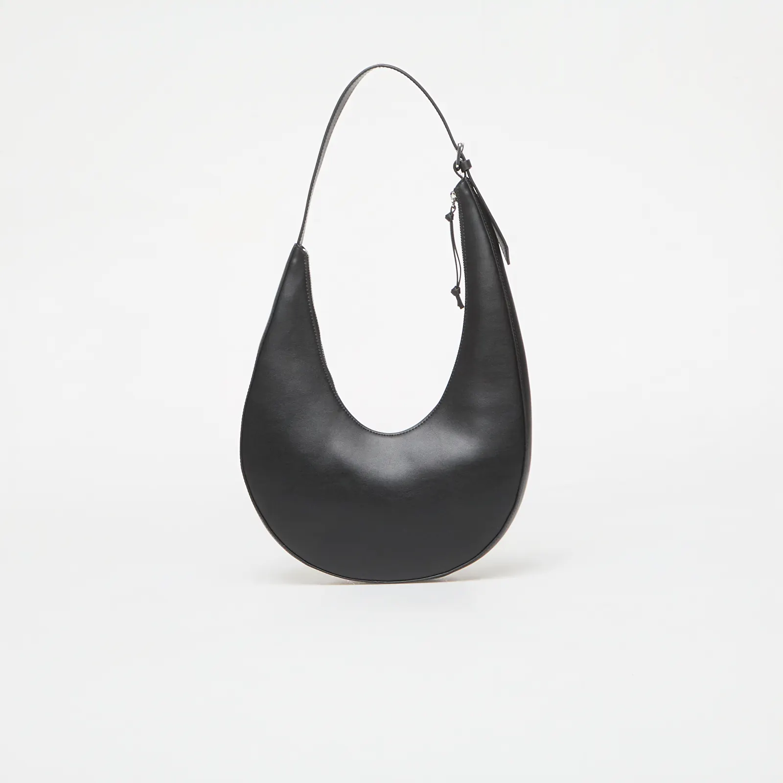 Sacs à main Karl Lagerfeld Jeans Rounded Leather Hobo Black