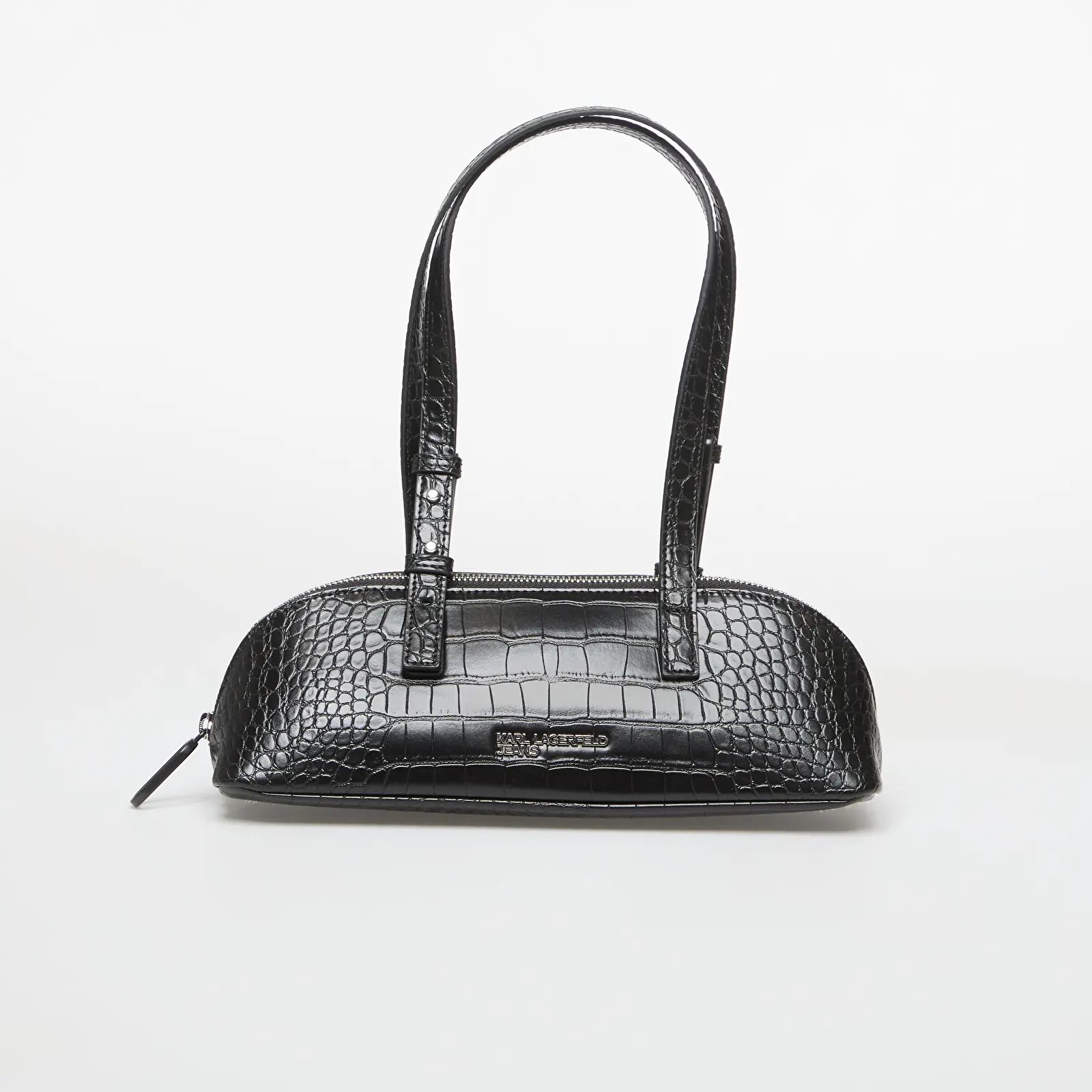 Sacs à main Karl Lagerfeld Jeans Logo Elongated Bag Croco Black
