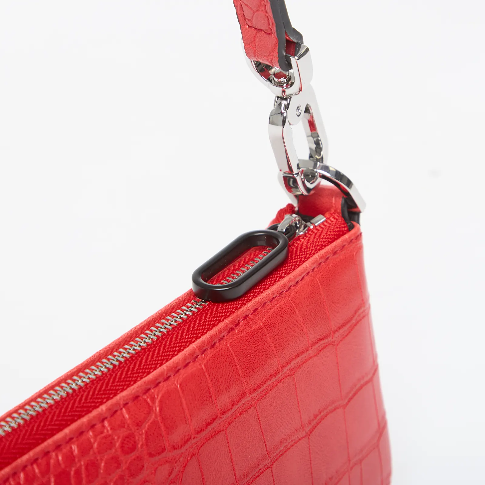 Handtaschen Karl Lagerfeld Jeans Logo Slim Pouch Croco Iridescent