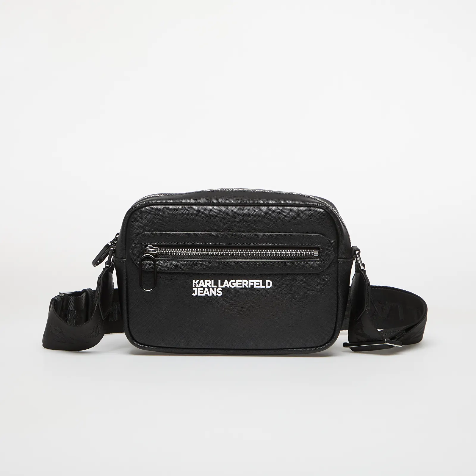 Handtassen Karl Lagerfeld Jeans Logo Saffiano Camerabag Black