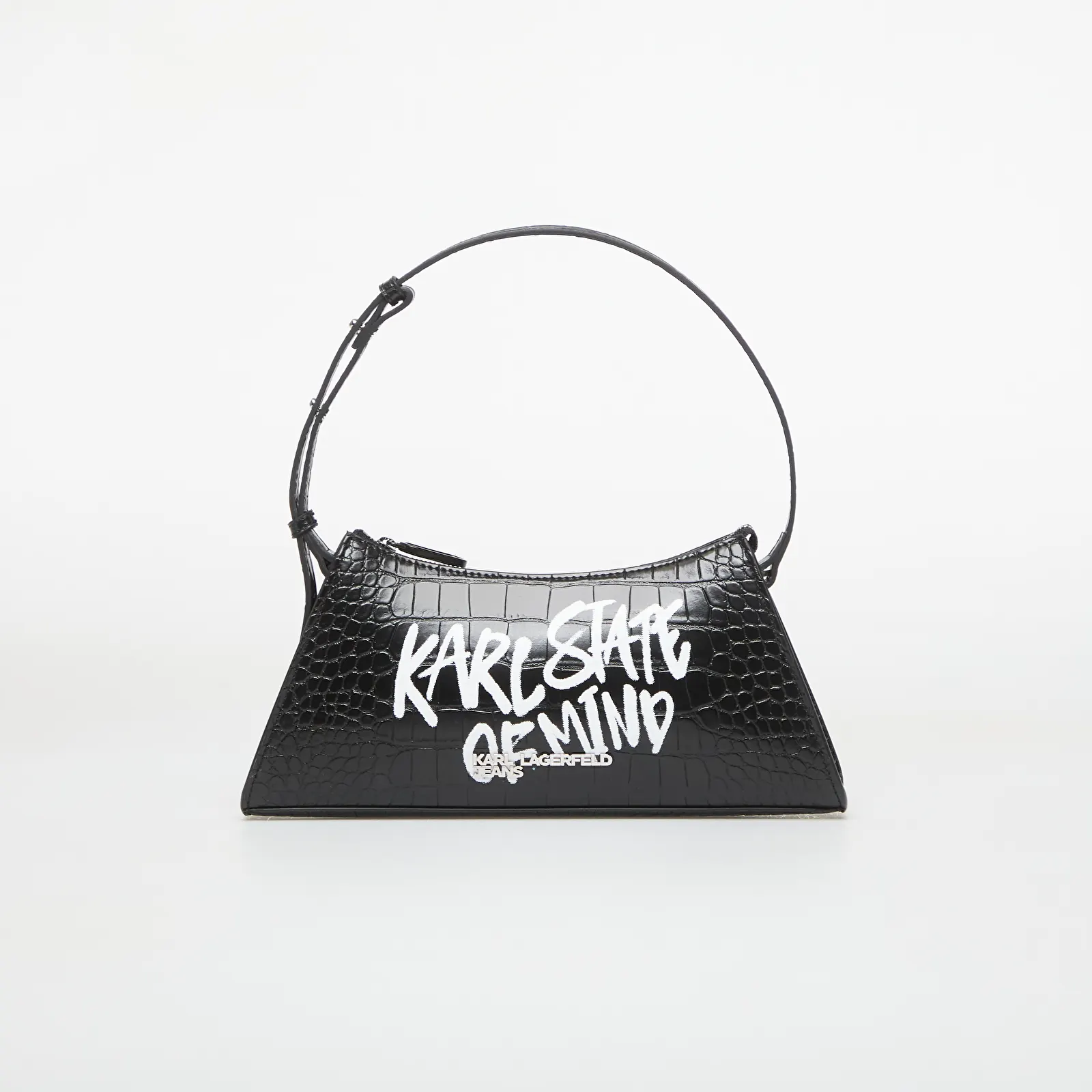 Handtaschen Karl Lagerfeld Jeans Logo Sm Shoulder Bag Quote Black
