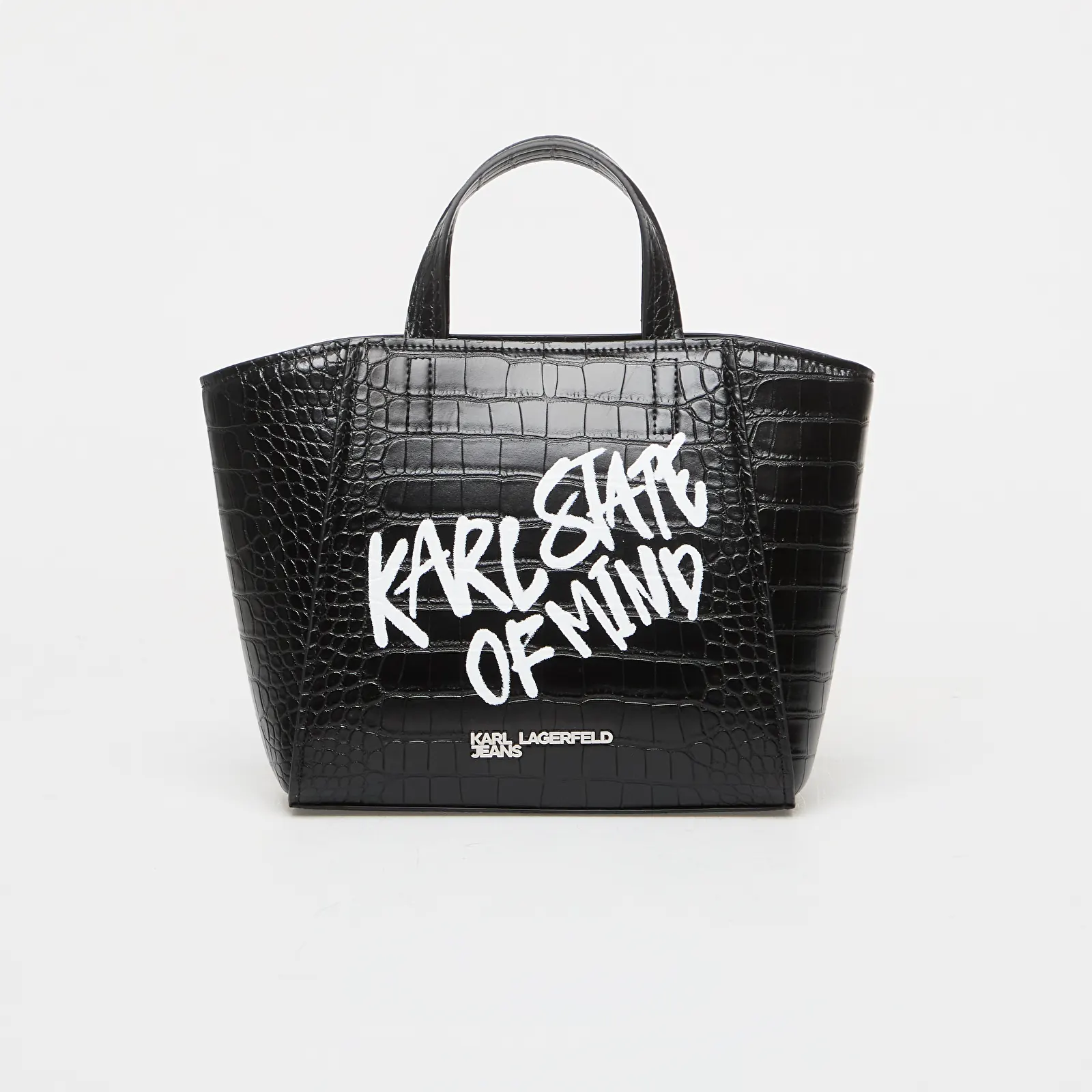 Handtaschen Karl Lagerfeld Jeans Logo Mini Tote Quote Black