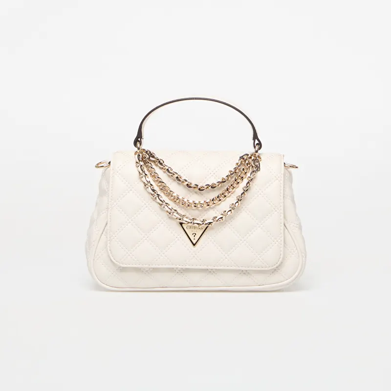 GUESS Giully Ii Top Handle Flap Off White