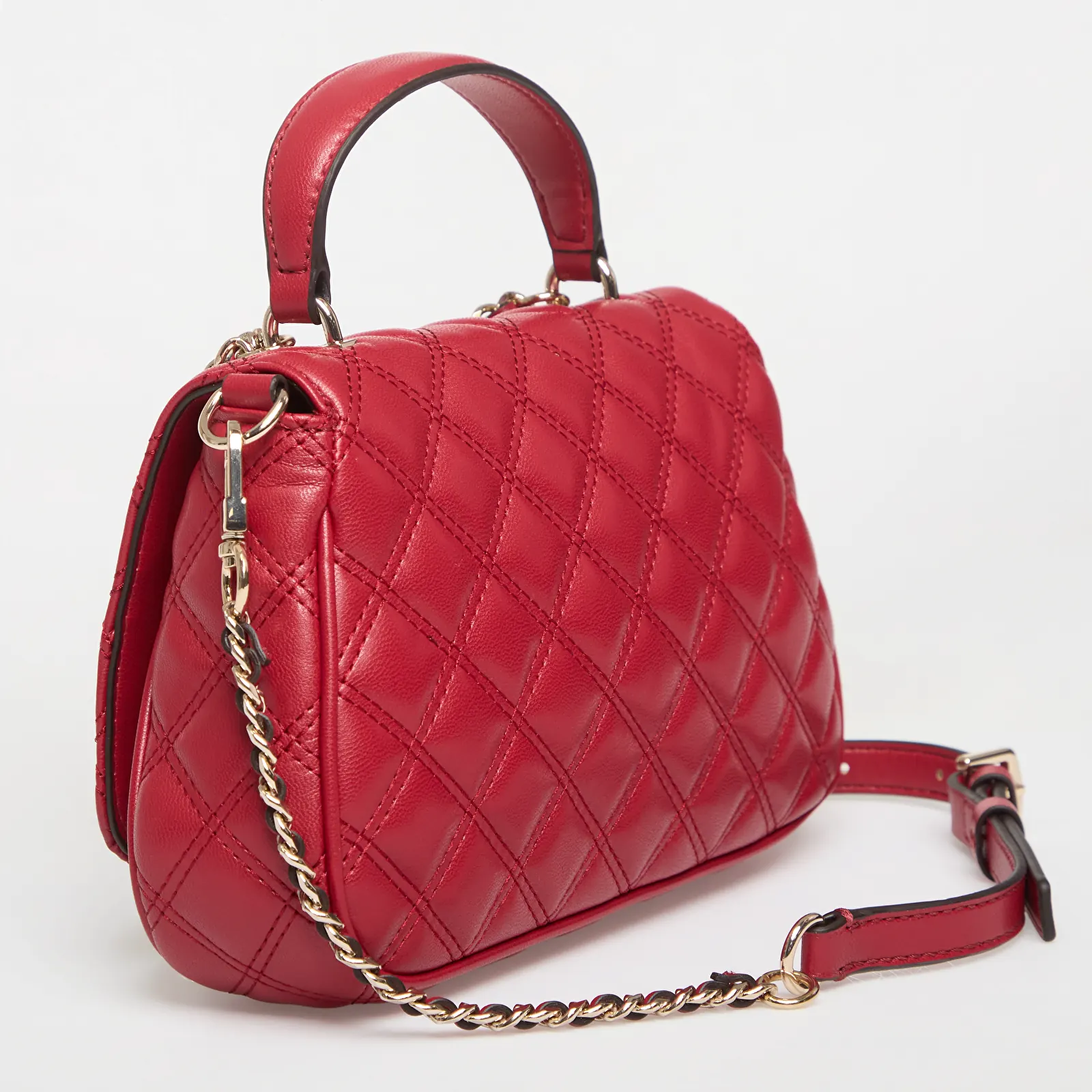 Women's handbags GUESS Giully Ii Top Handle Flap Dark Cherry