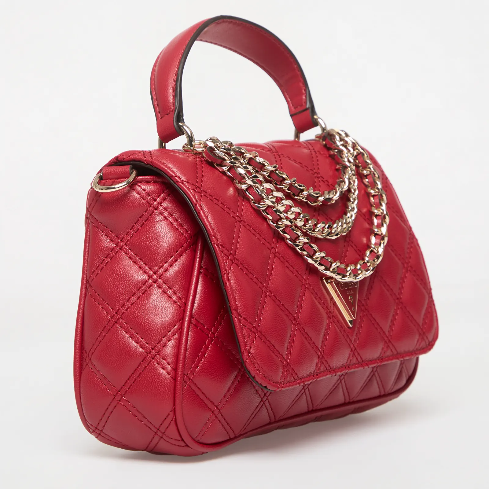Women's handbags GUESS Giully Ii Top Handle Flap Dark Cherry