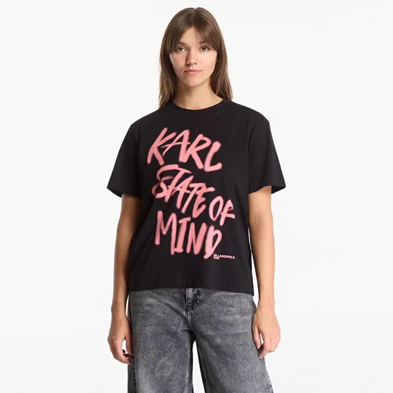 T-shirt Karl Lagerfeld Jeans Reg Karlism Tee Black