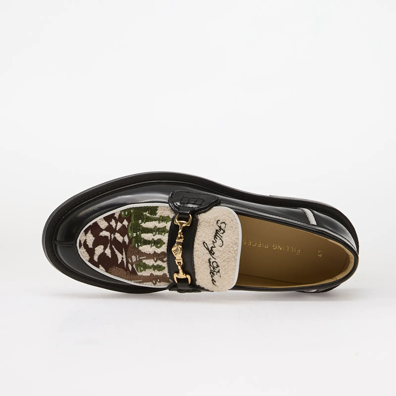 Men's sneakers and shoes Filling Pieces Loafer Chess Black