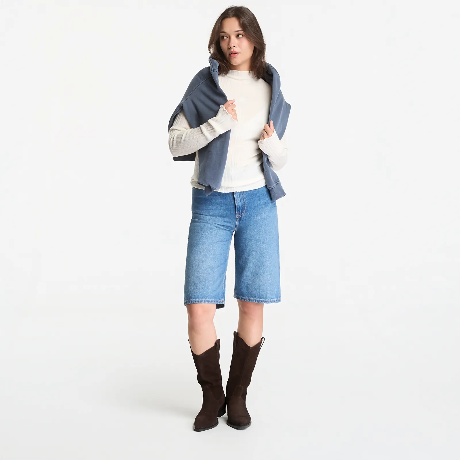Shorts Samsøe Samsøe Sarebecca Shorts 15893 Fluid Denim