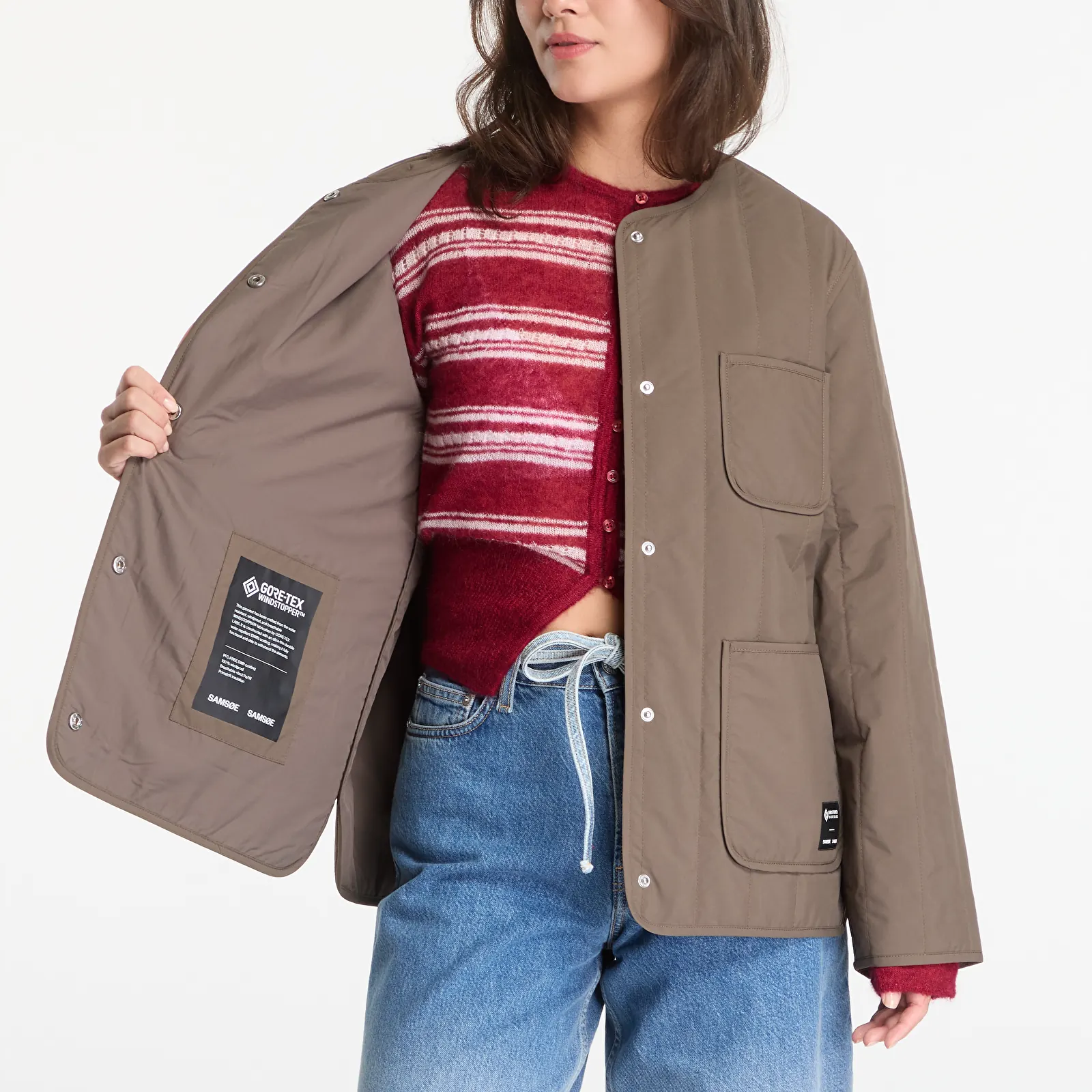 Dzsekik Samsøe Samsøe Salexi Jacket Major Brown