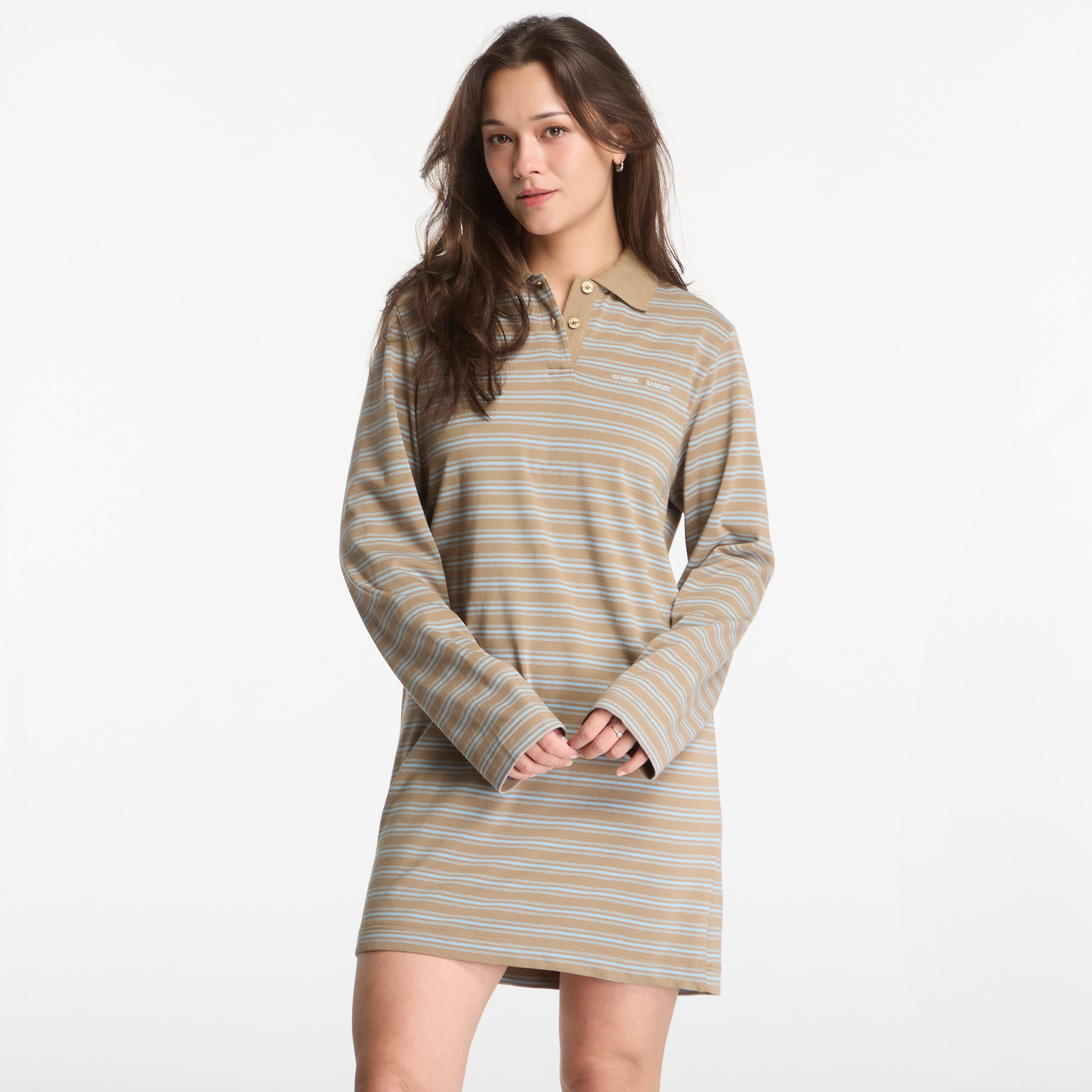 Облекло Samsøe Samsøe Sadover Ls Dress Lead St. M