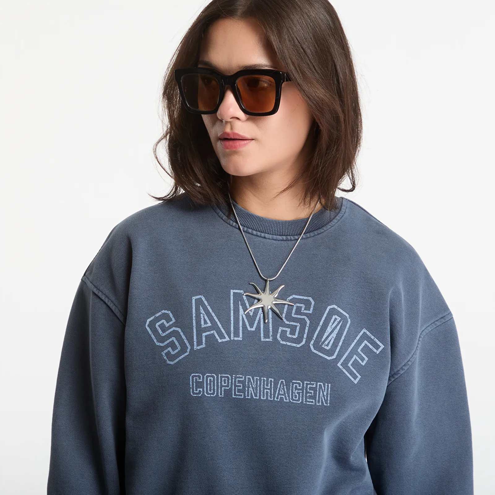 Sweatshirts Samsøe Samsøe Savan Sweat Ombre Blue Pigment