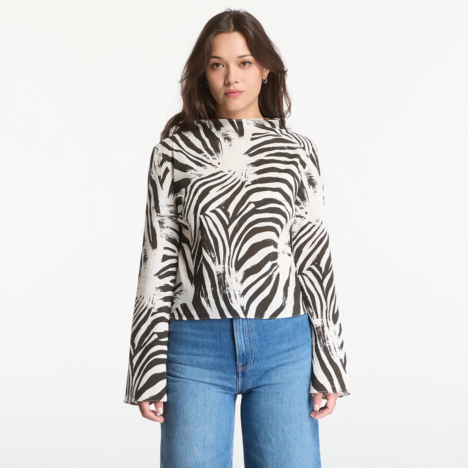 Tops Samsøe Samsøe Samiller Ls Top Faded Zebra