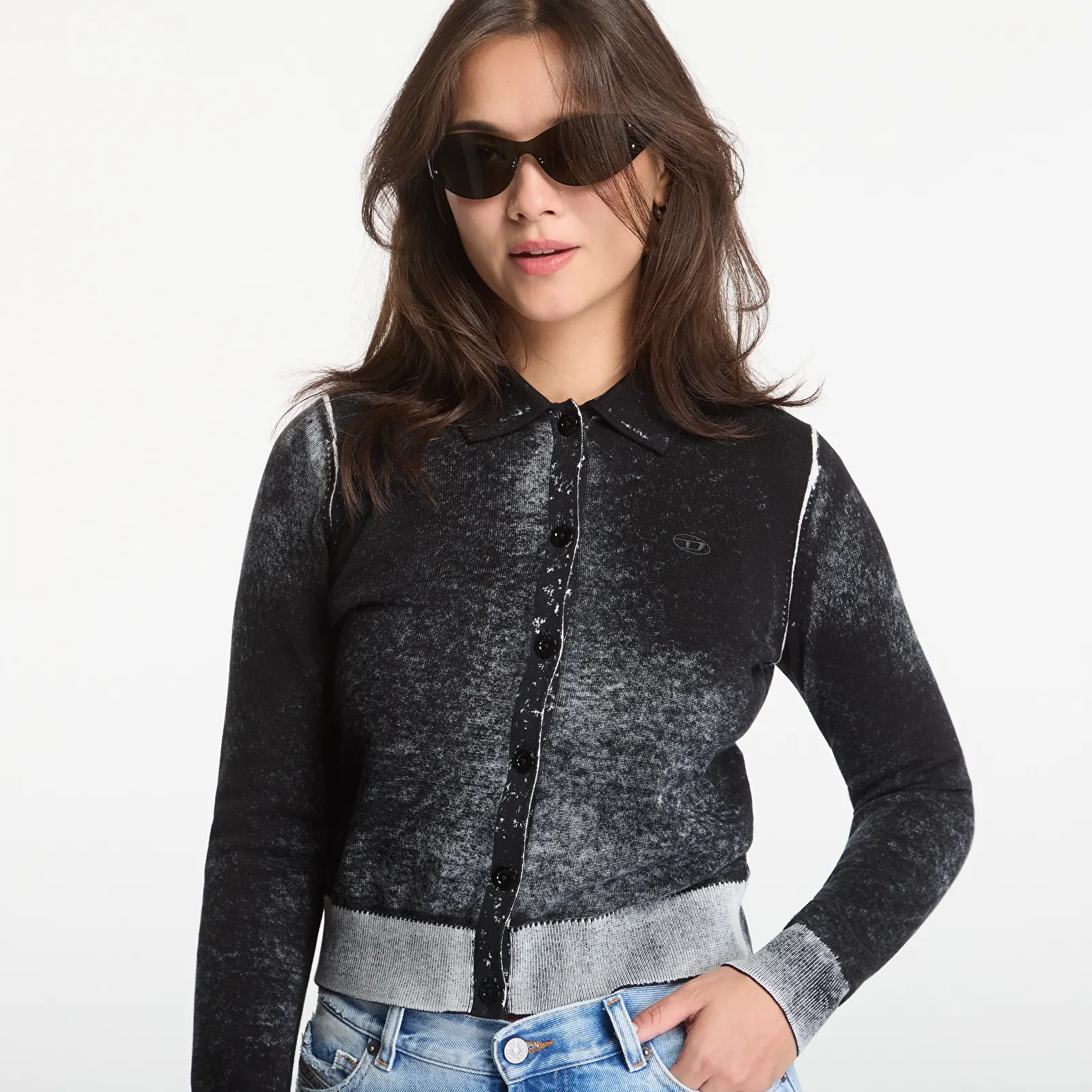 Women's Sweaters Diesel M-Loren Knitwear Black