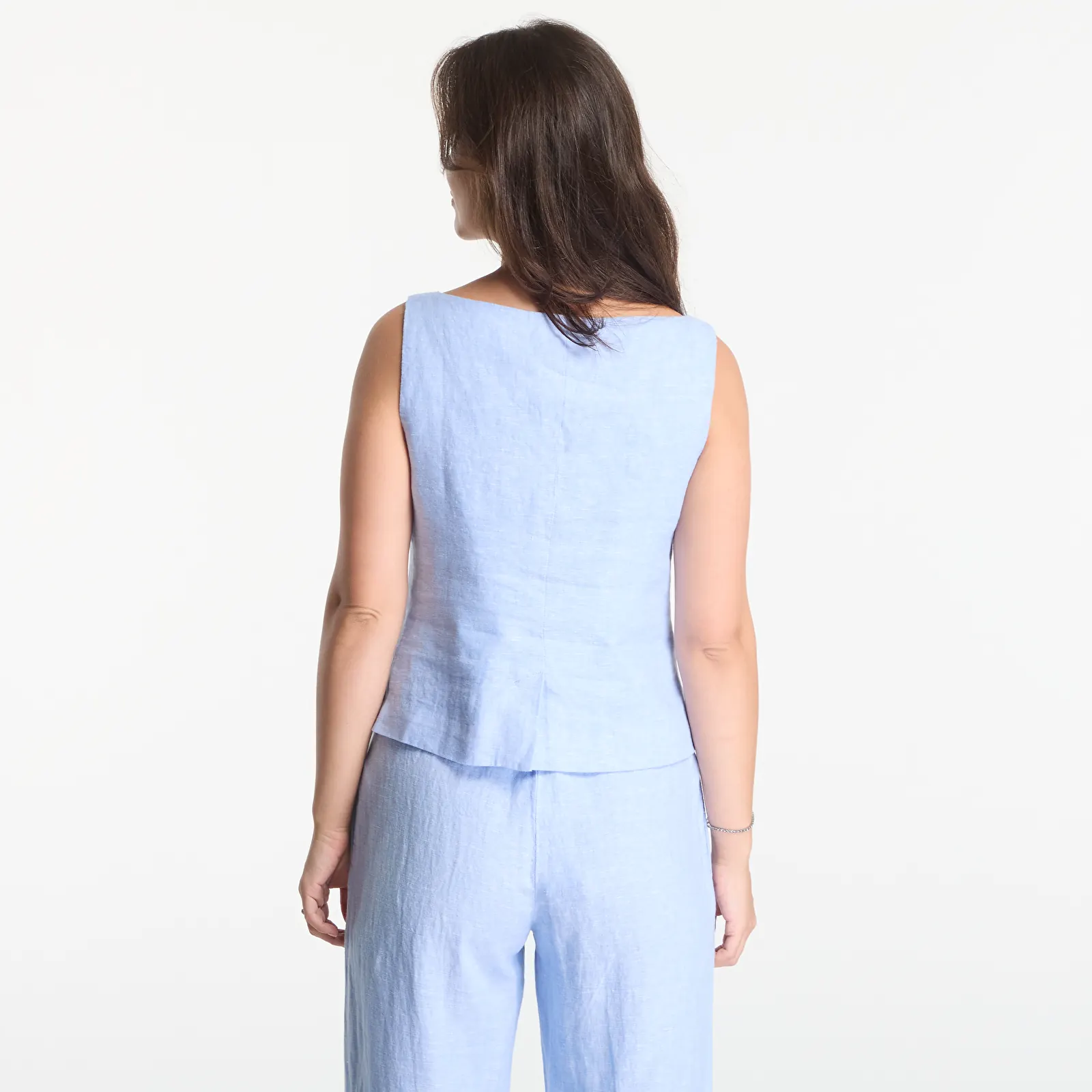 Westen Samsøe Samsøe Saloves Vest 14329 Bel Air Blue Mel.