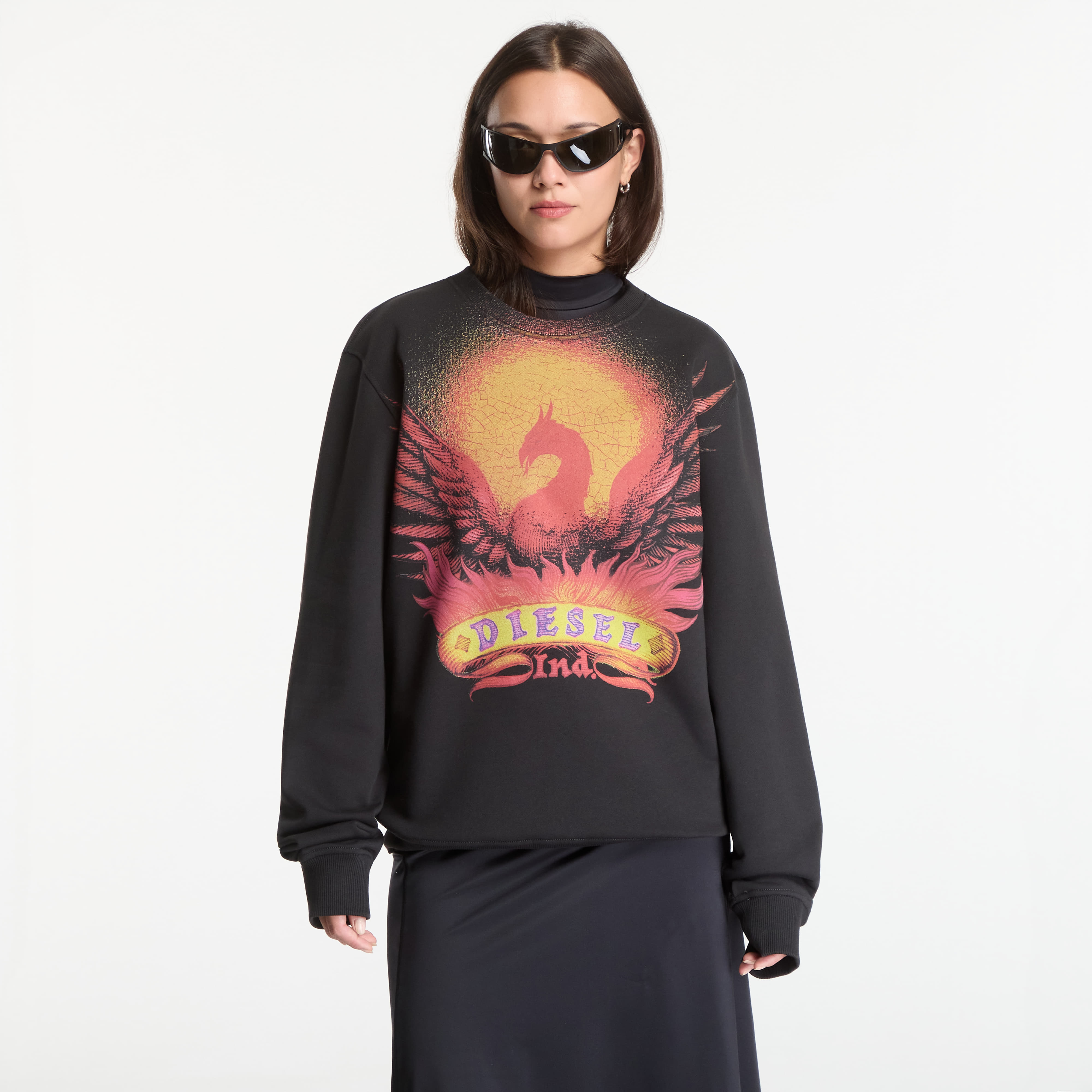 Суитшърт Diesel S-Ginn-Aa2 Sweat-Shirt Black M