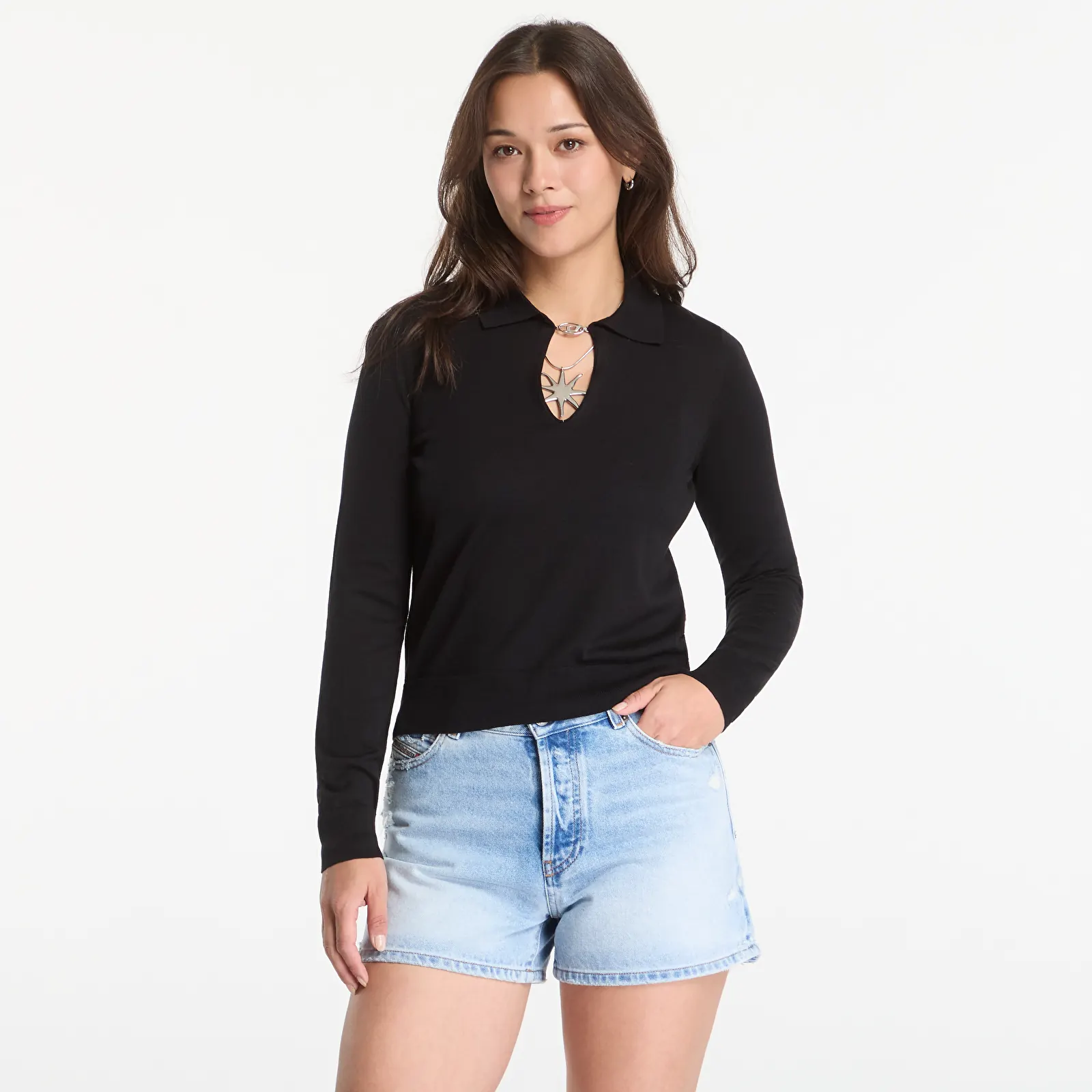 Women's Sweaters Diesel M-Lilli Tank Top Black