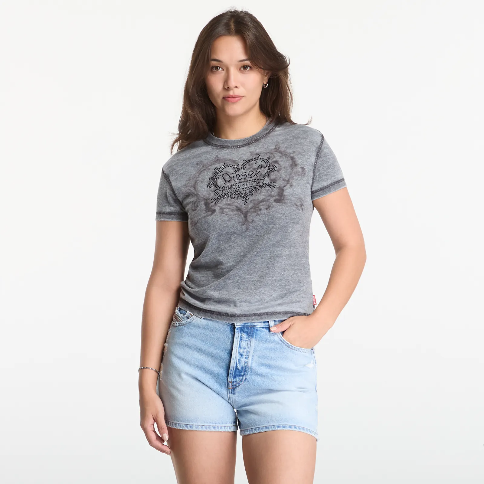 Dames T-shirts Diesel T-Ila-Aa1 T-Shirt Jet Black