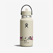 Hydro Flask 946 ml Wide Flex Straw Cap Glitch White
