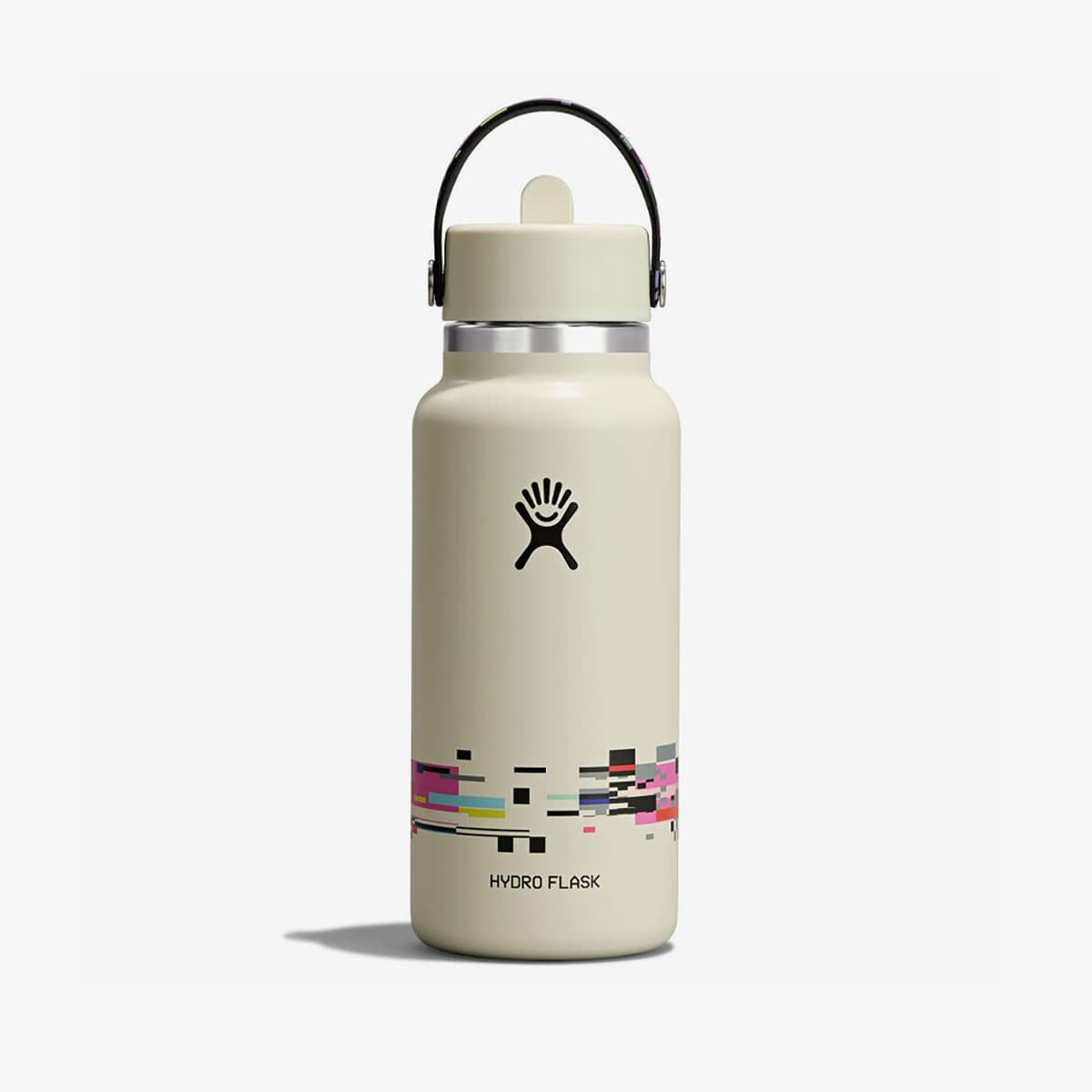 Hydro Flask 710 ml Wide Flex Straw Cap Glitch White 710 ml