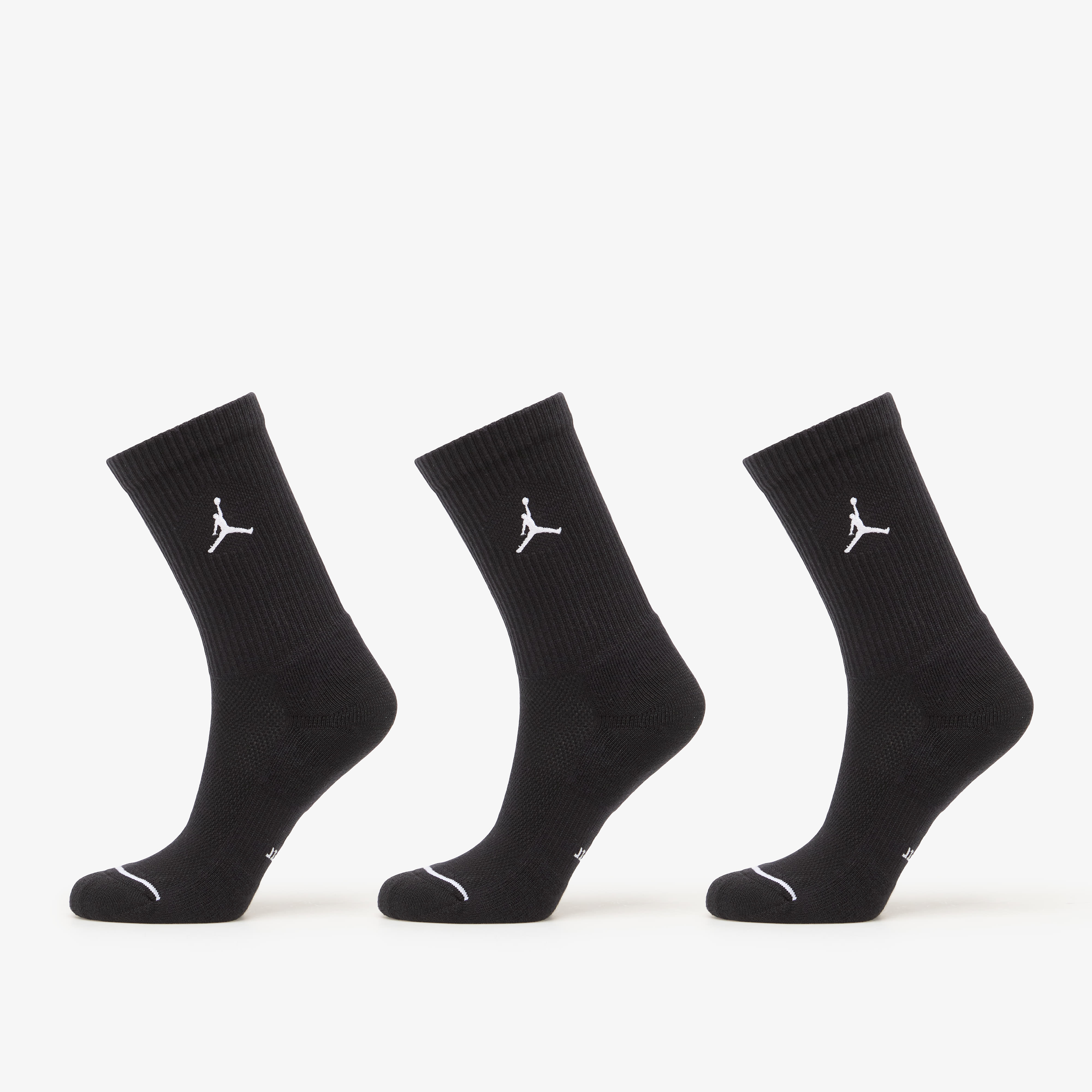 Jordan Everyday Crew Socks 3-Pack Black/ White XL