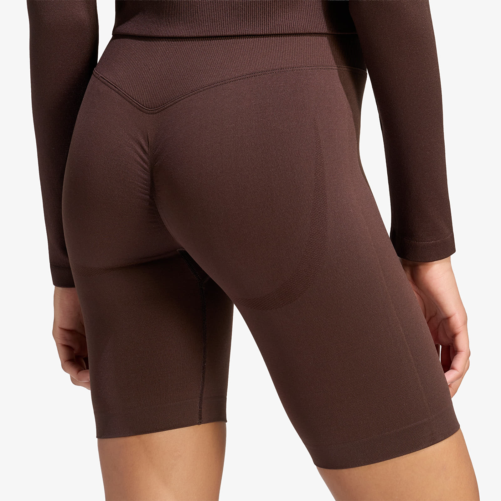 Дамски шорти adidas Essentials Seamless Shorts 5 Inch Aurora Coffee
