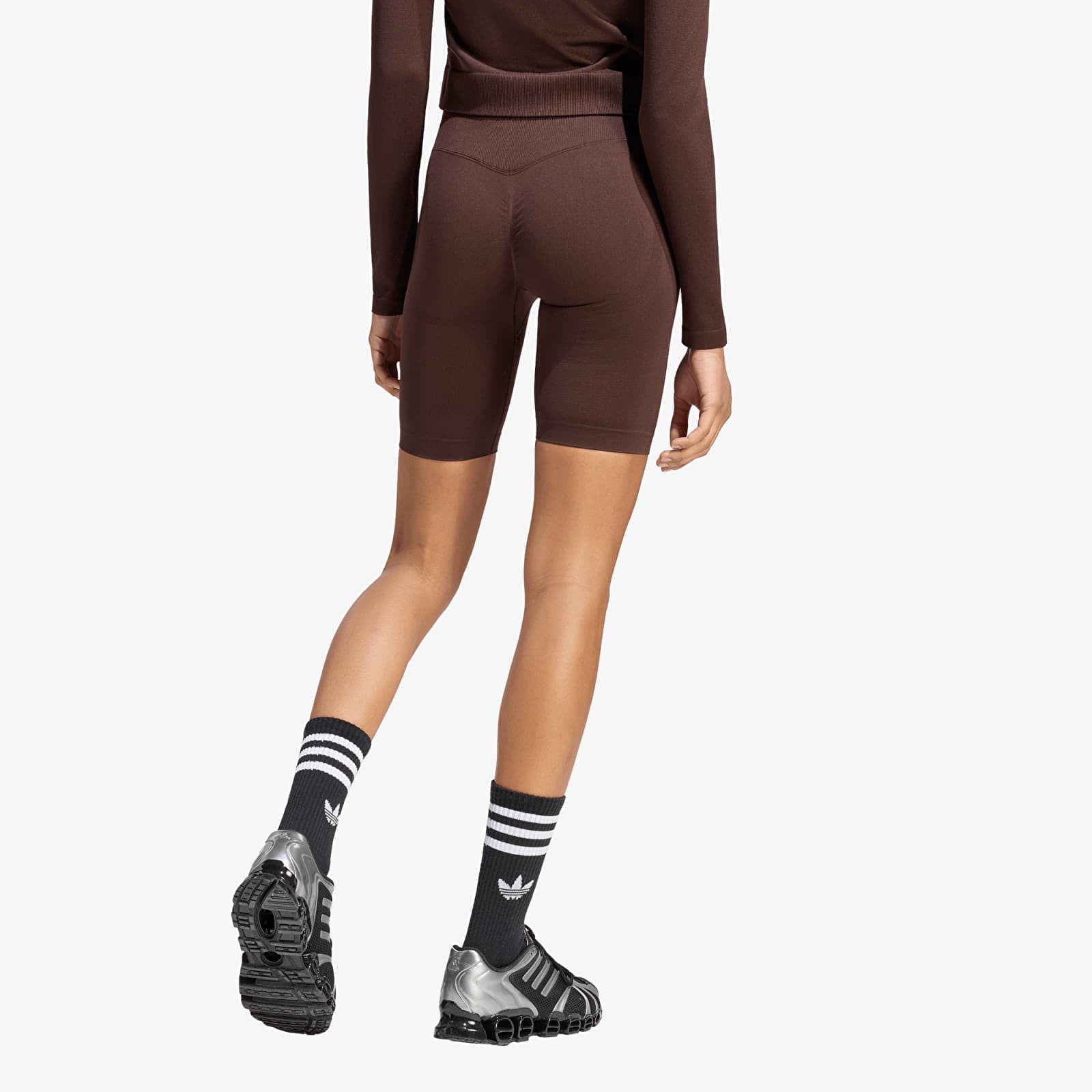 Дамски шорти adidas Essentials Seamless Shorts 5 Inch Aurora Coffee