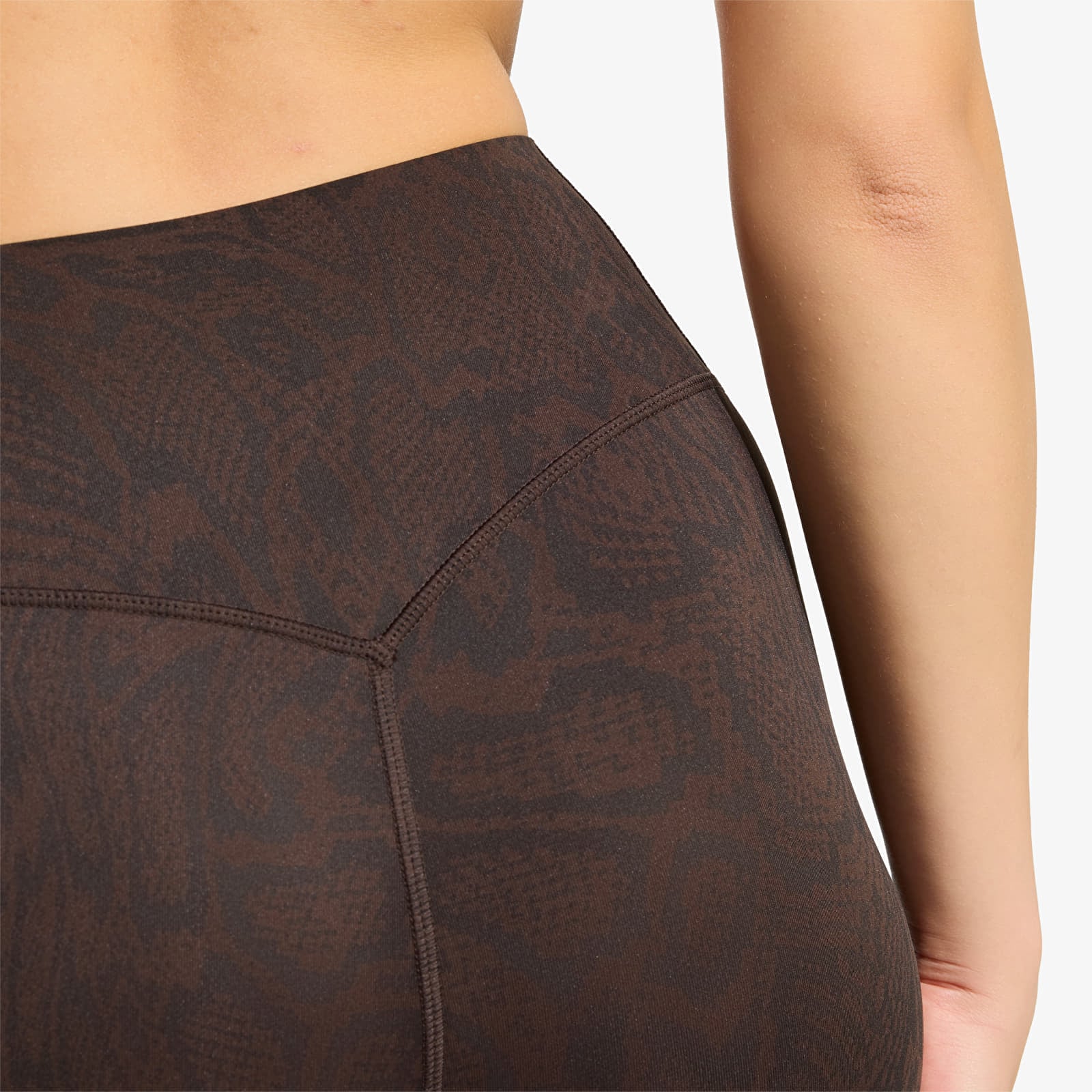 Women's Leggings adidas Optimé Primelift Snake 7/8 Leggings Aurora Coffee/ Black