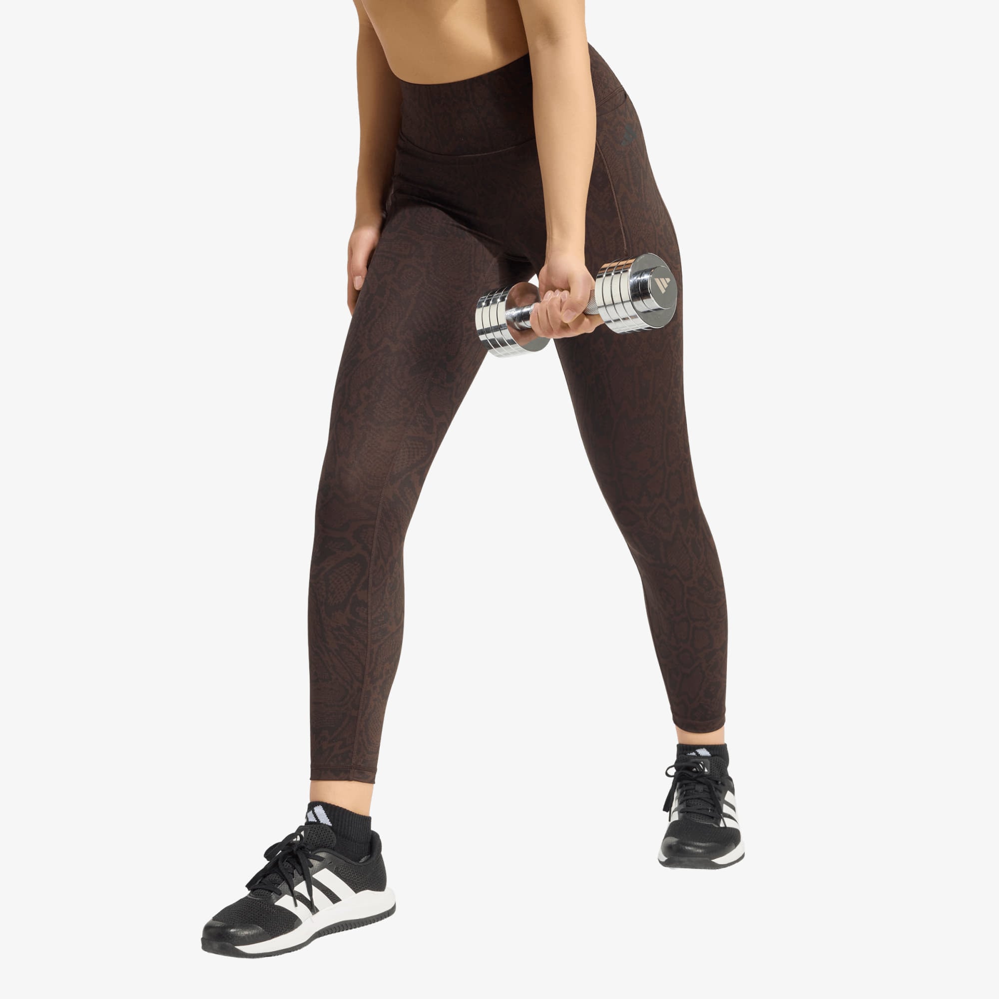 Легени adidas Optimé Primelift Snake 7/8 Leggings Aurora Coffee/ Black L