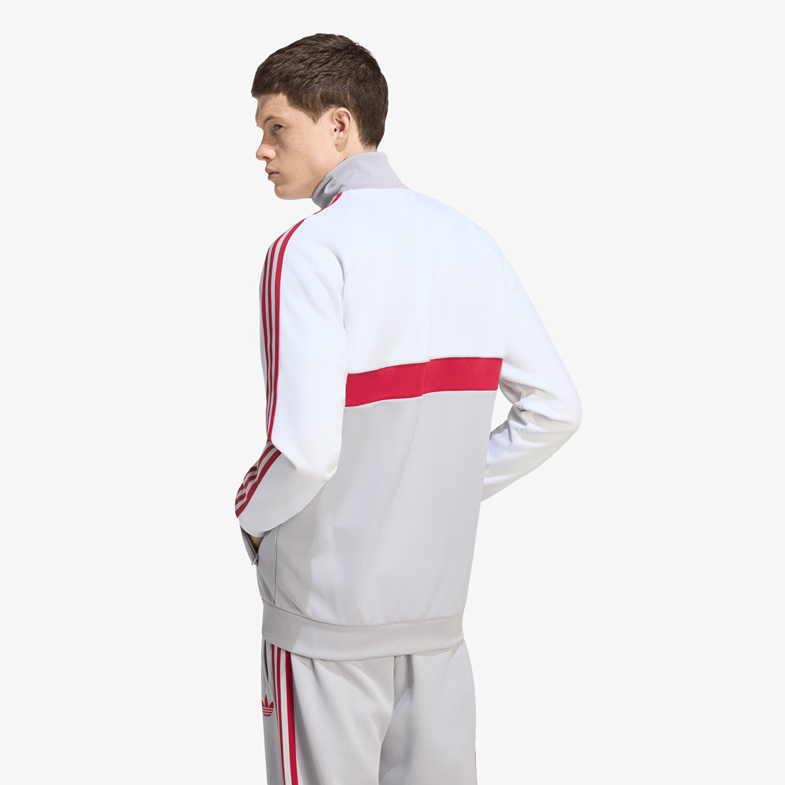 Férfi kabátok adidas Liverpool FC Originals Track Top White/ Grey Two