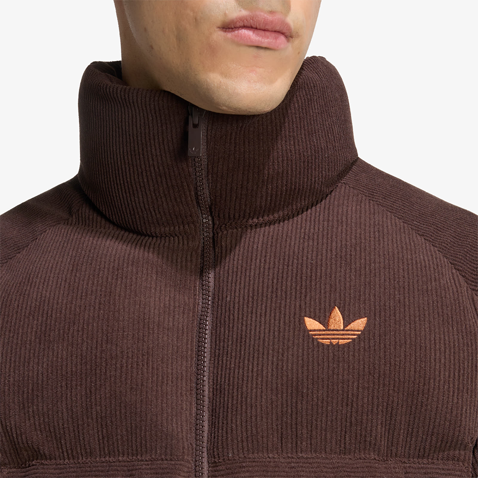 Men's jackets adidas Corduroy Puffer Jacket Aurora Coffee