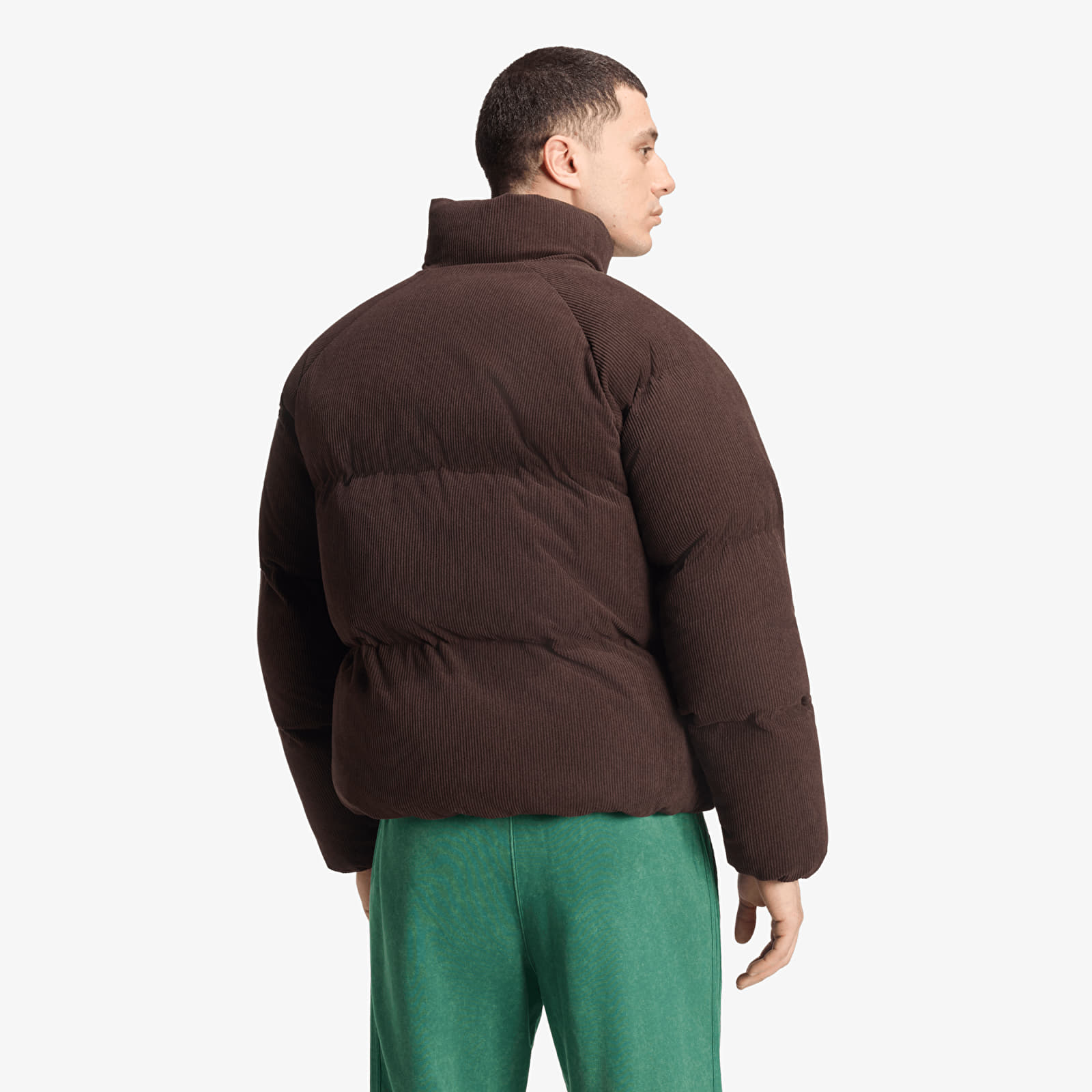 Men's jackets adidas Corduroy Puffer Jacket Aurora Coffee