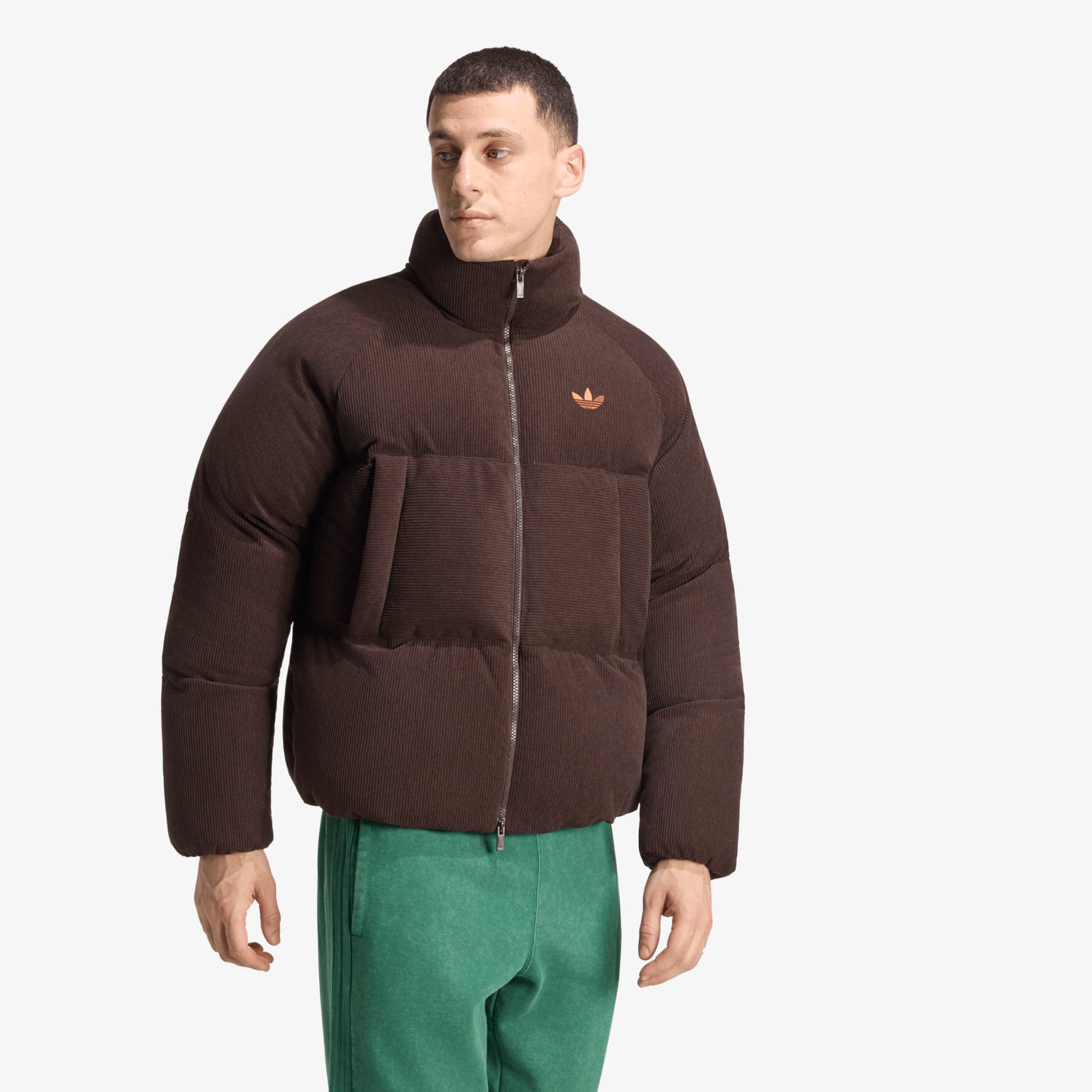 Яке adidas Corduroy Puffer Jacket Aurora Coffee XXL