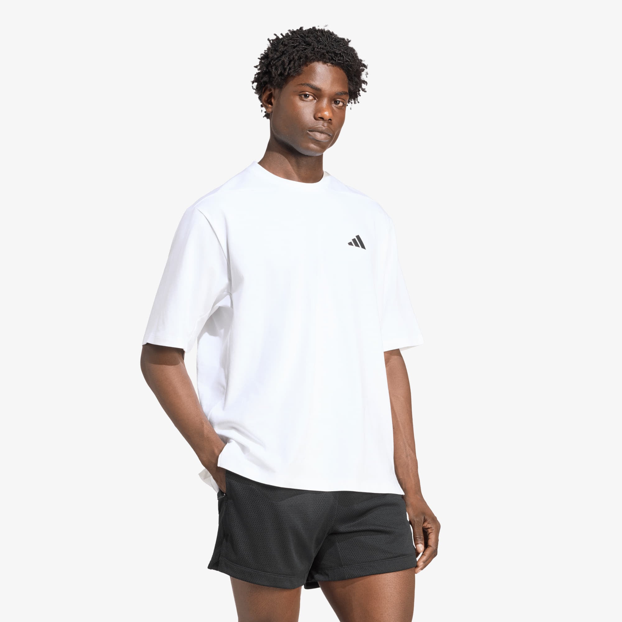 Тениска adidas Primelift Essentials Workout Graphics Tee White L