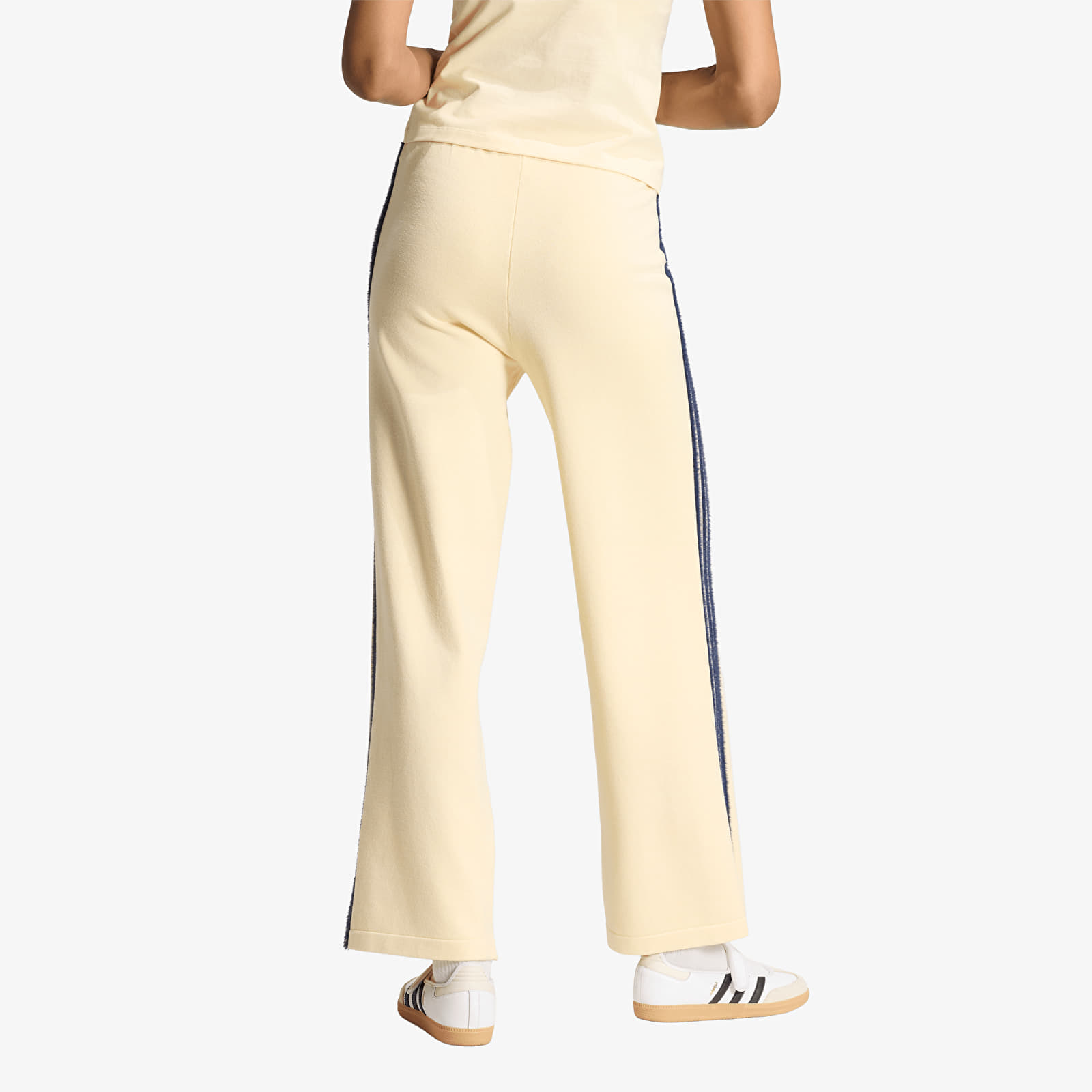 Pantaloni tuta donna adidas Knit Firebird Track Pants Warm Vanilla/ Night Indigo