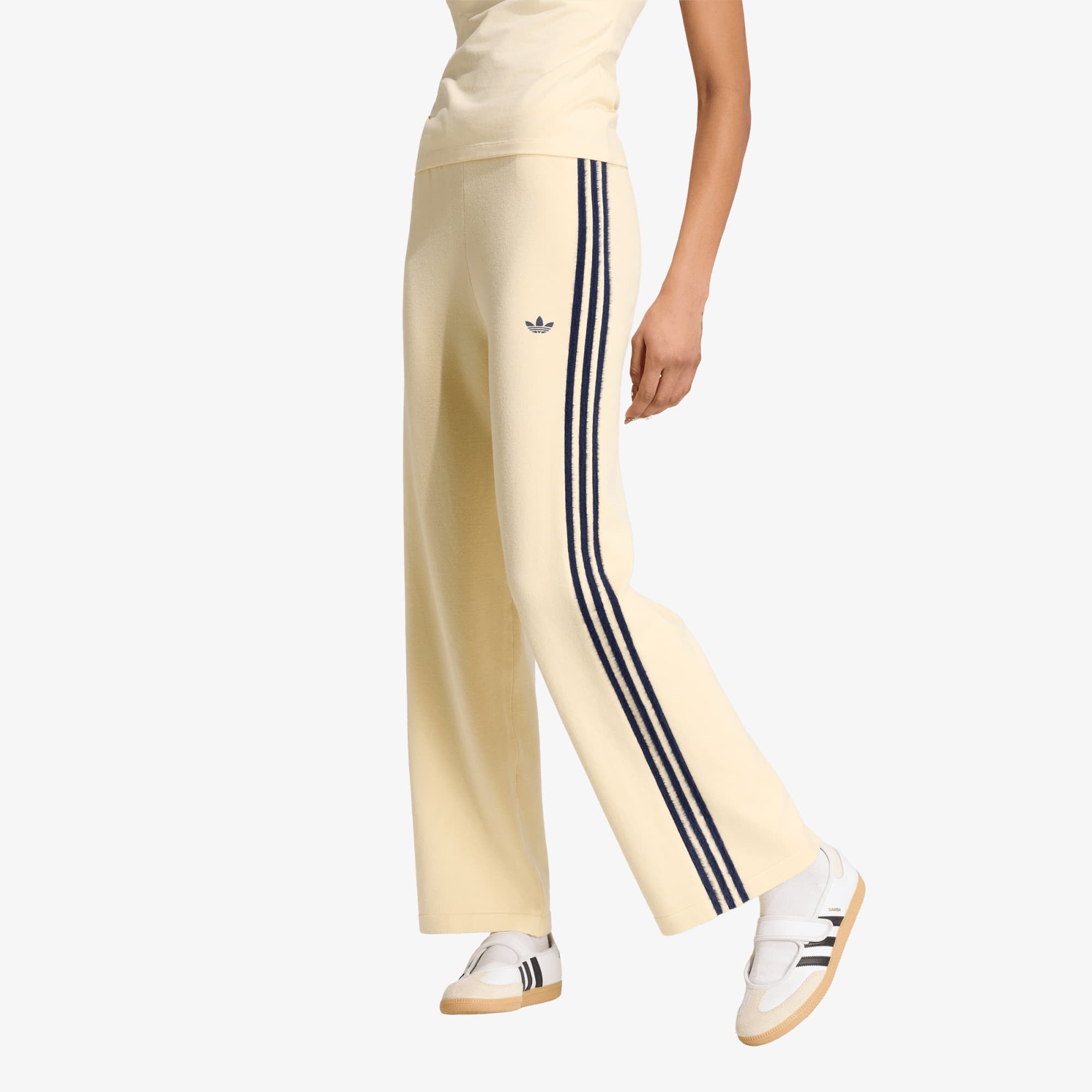 Потници adidas Knit Firebird Track Pants Warm Vanilla/ Night Indigo S