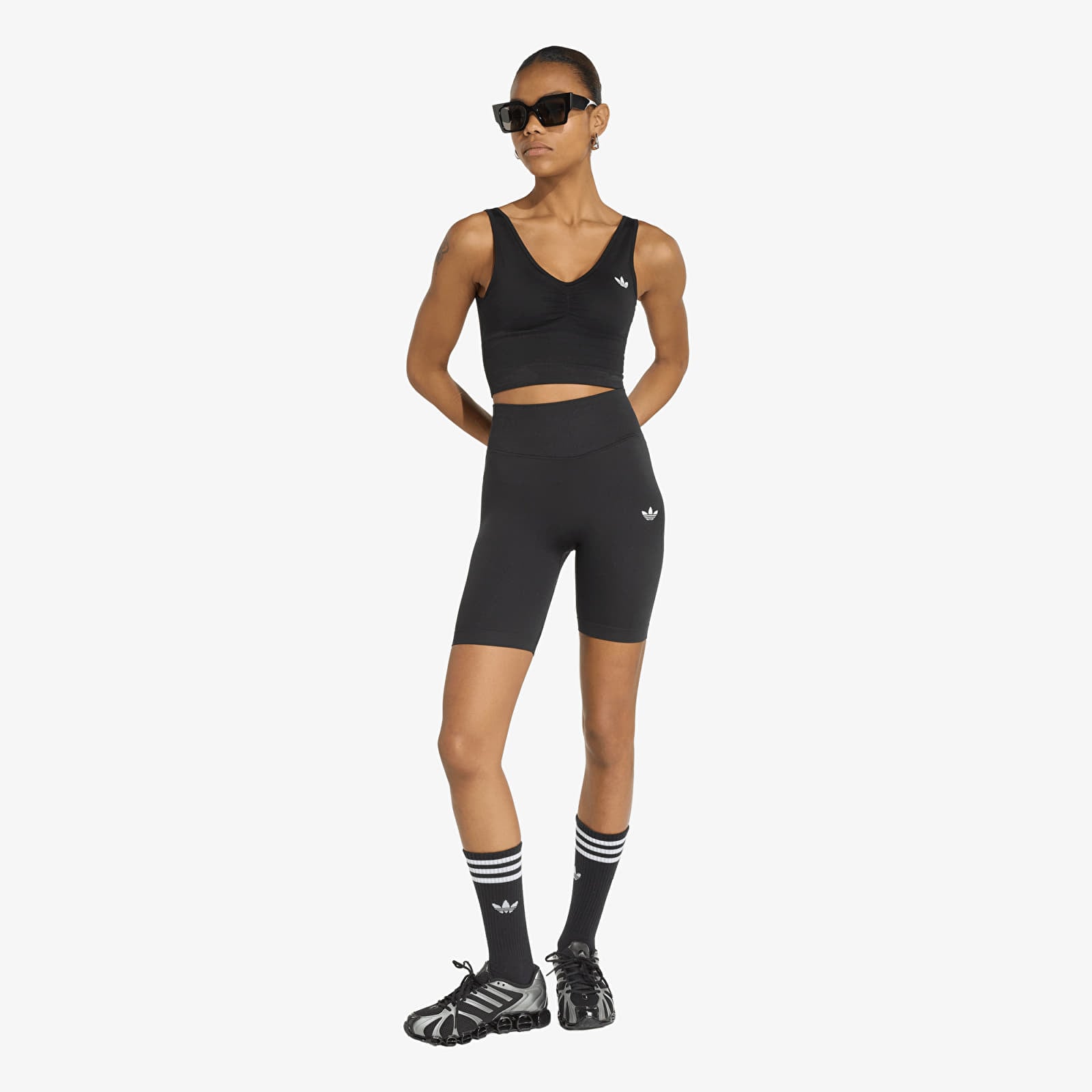 Vrouwen bh's adidas Essentials Seamless Bralette Black