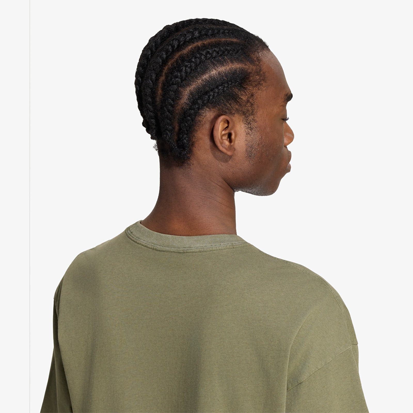Футболки adidas Trefoil Essentials Washed Loose Dropped Shoulder T-Shirt Olive Strata
