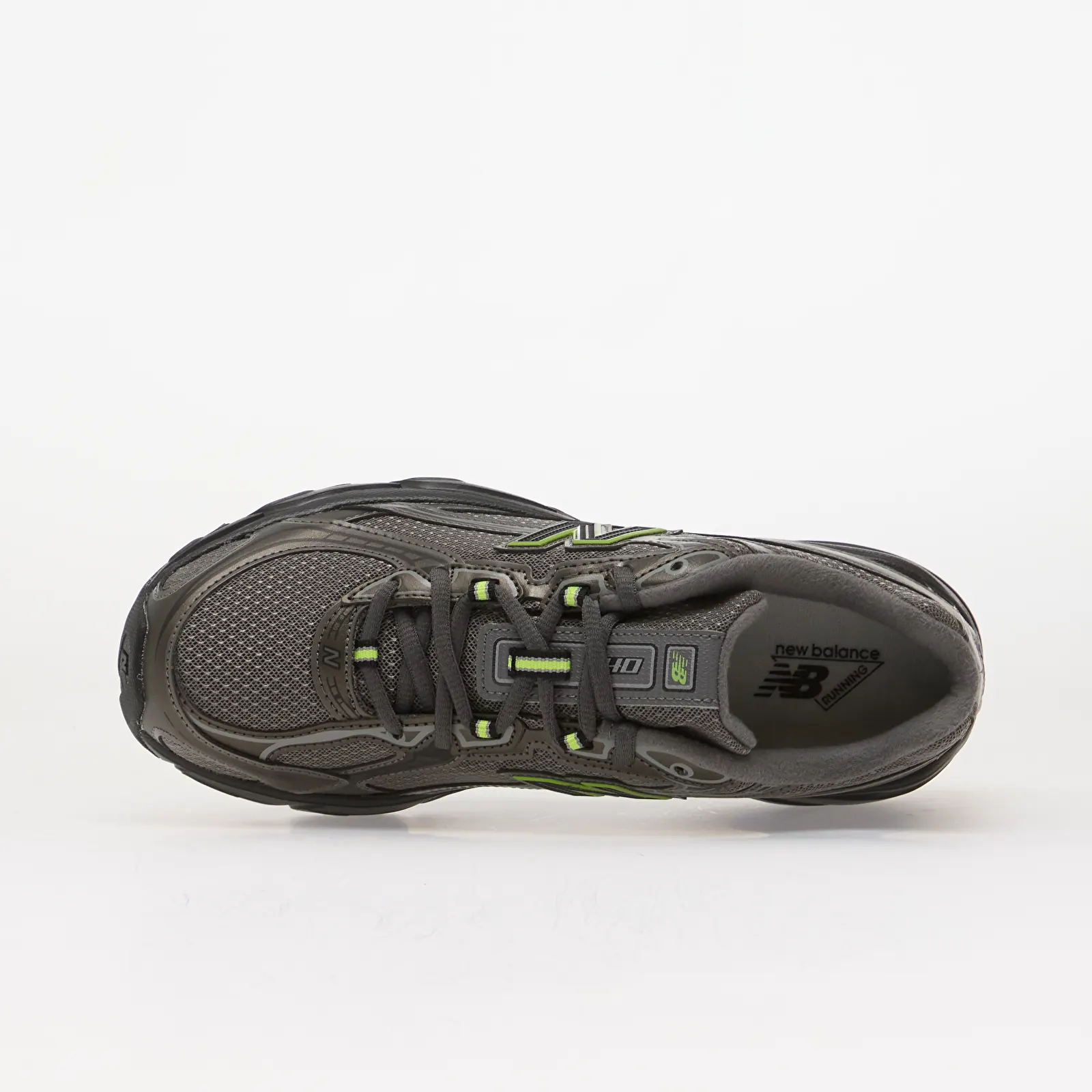 Men's sneakers and shoes New Balance Kids 740 Black Metallic/ Alkaline Green