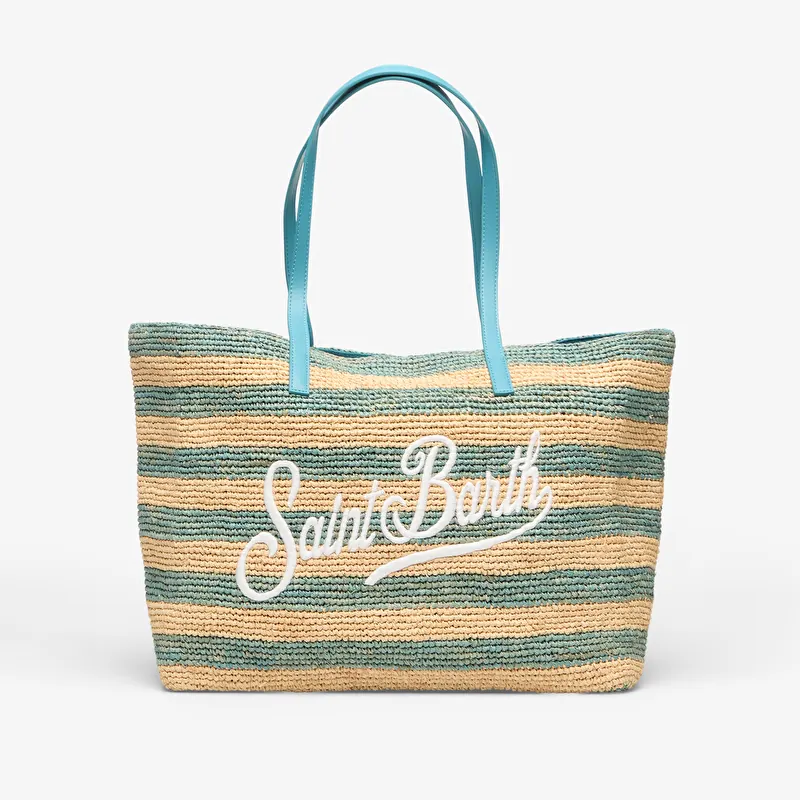 MC2 Saint Barth Raffia City Bag Stripes