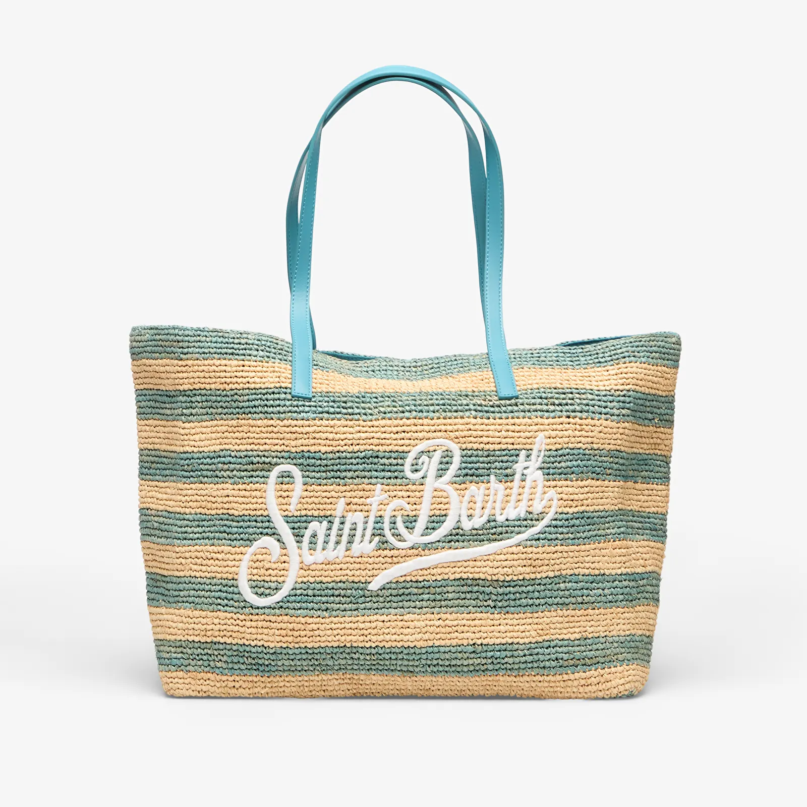 Bolsas de mão MC2 Saint Barth Raffia City Bag Stripes