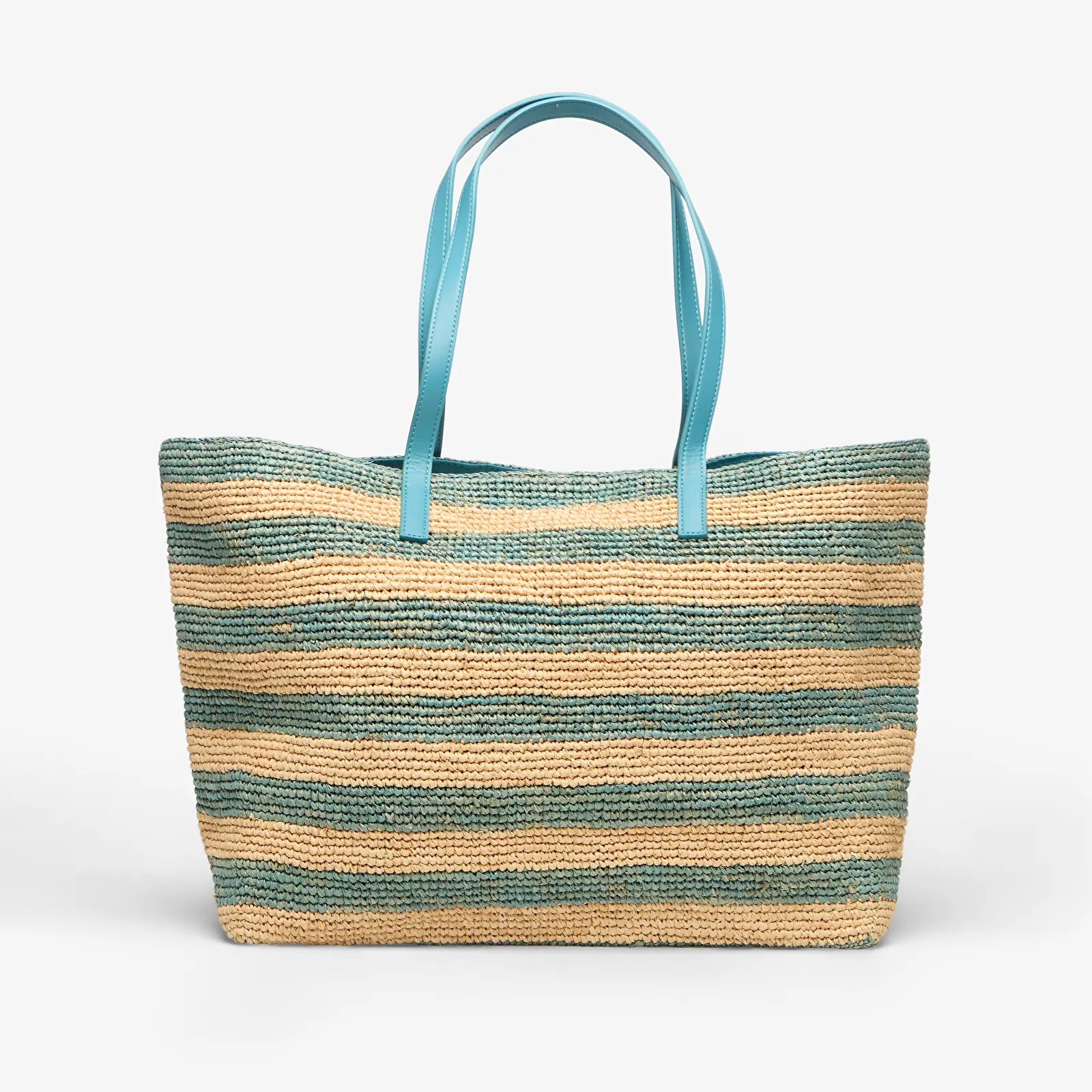 Bolsas de mão MC2 Saint Barth Raffia City Bag Stripes