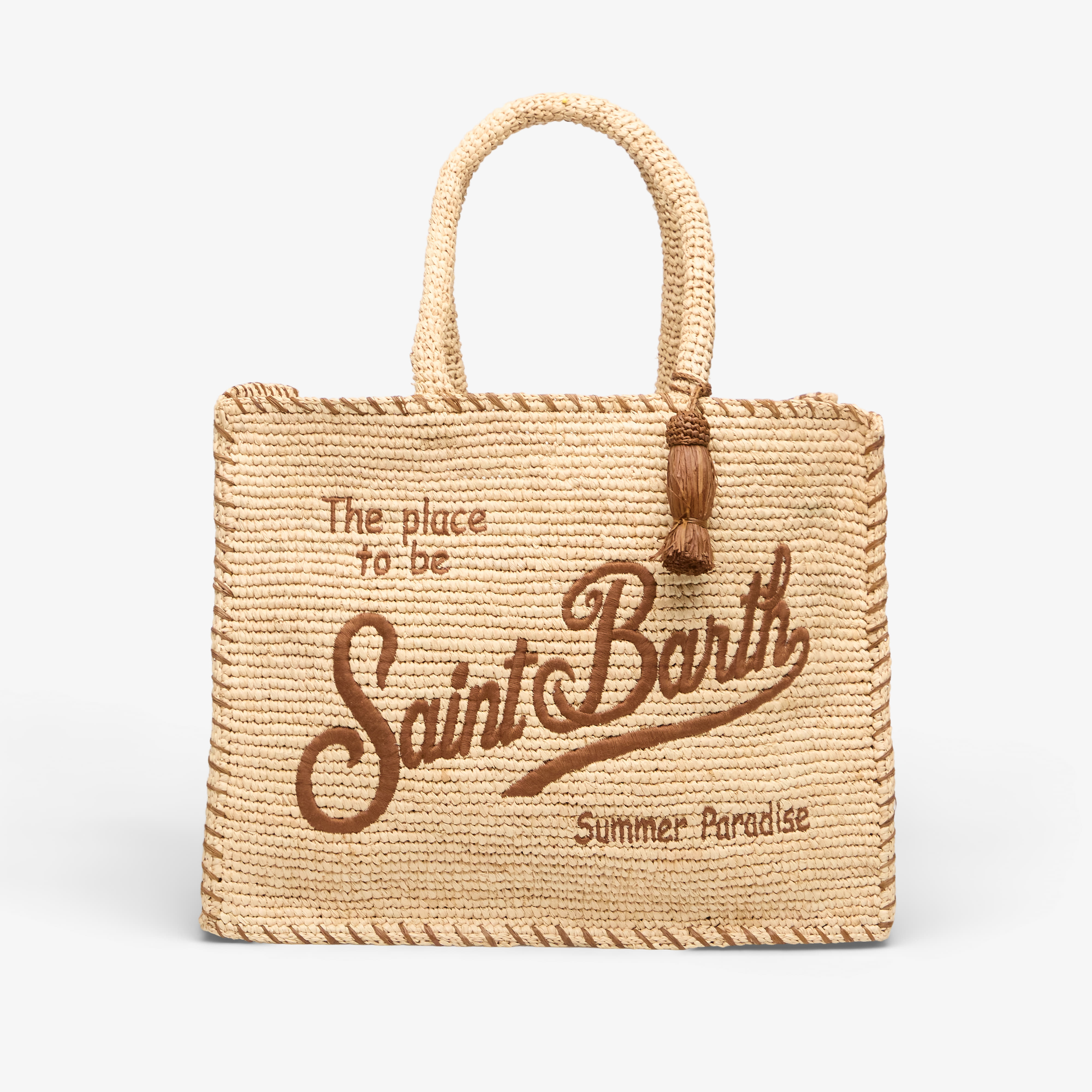 MC2 Saint Barth Vanity Raffia Bag Border Universal